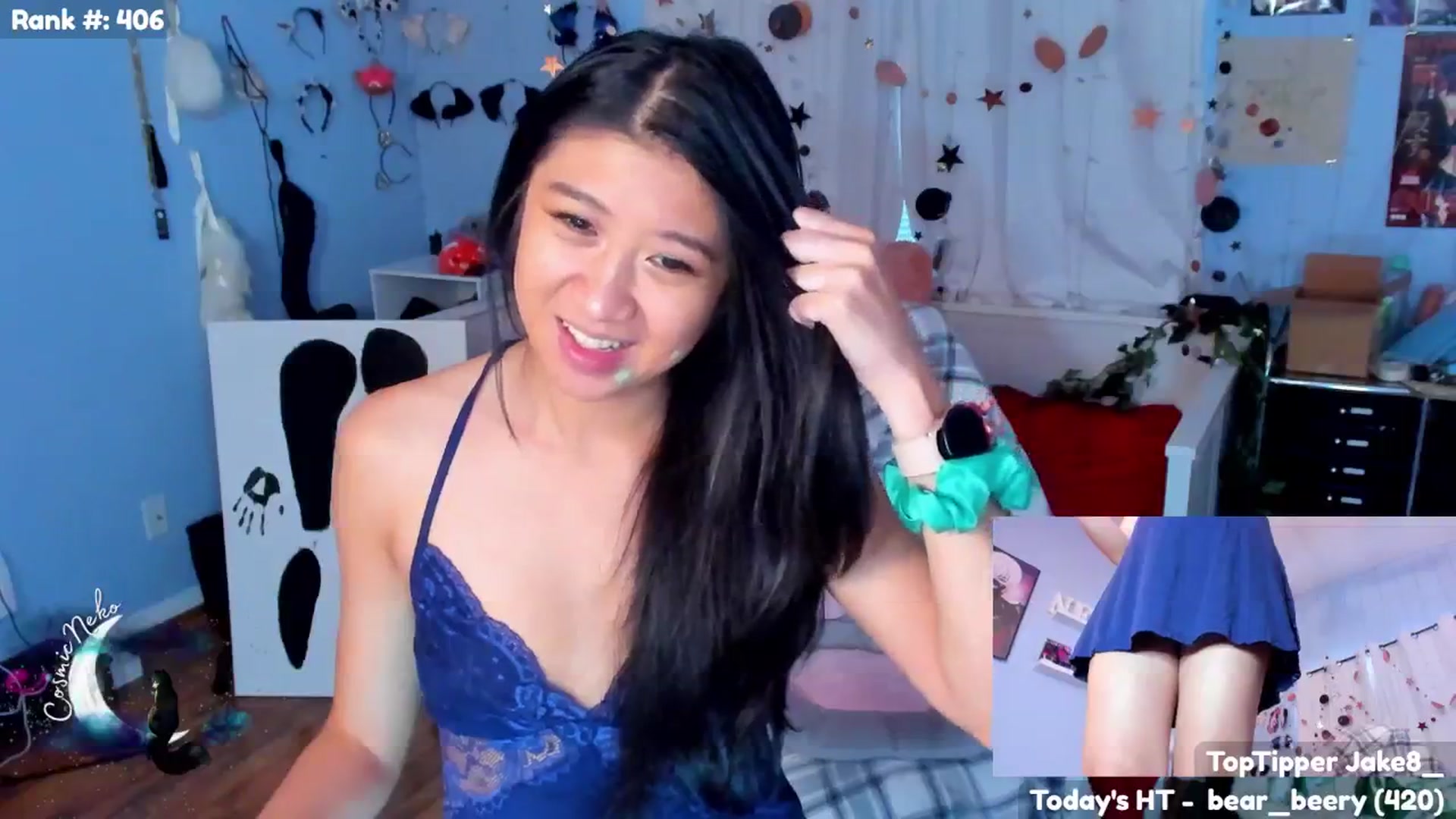 Gallery image thumbnail from CosmicNeko's myfreecams stream on, 07/21/2025, 02:03 image 19 of 20