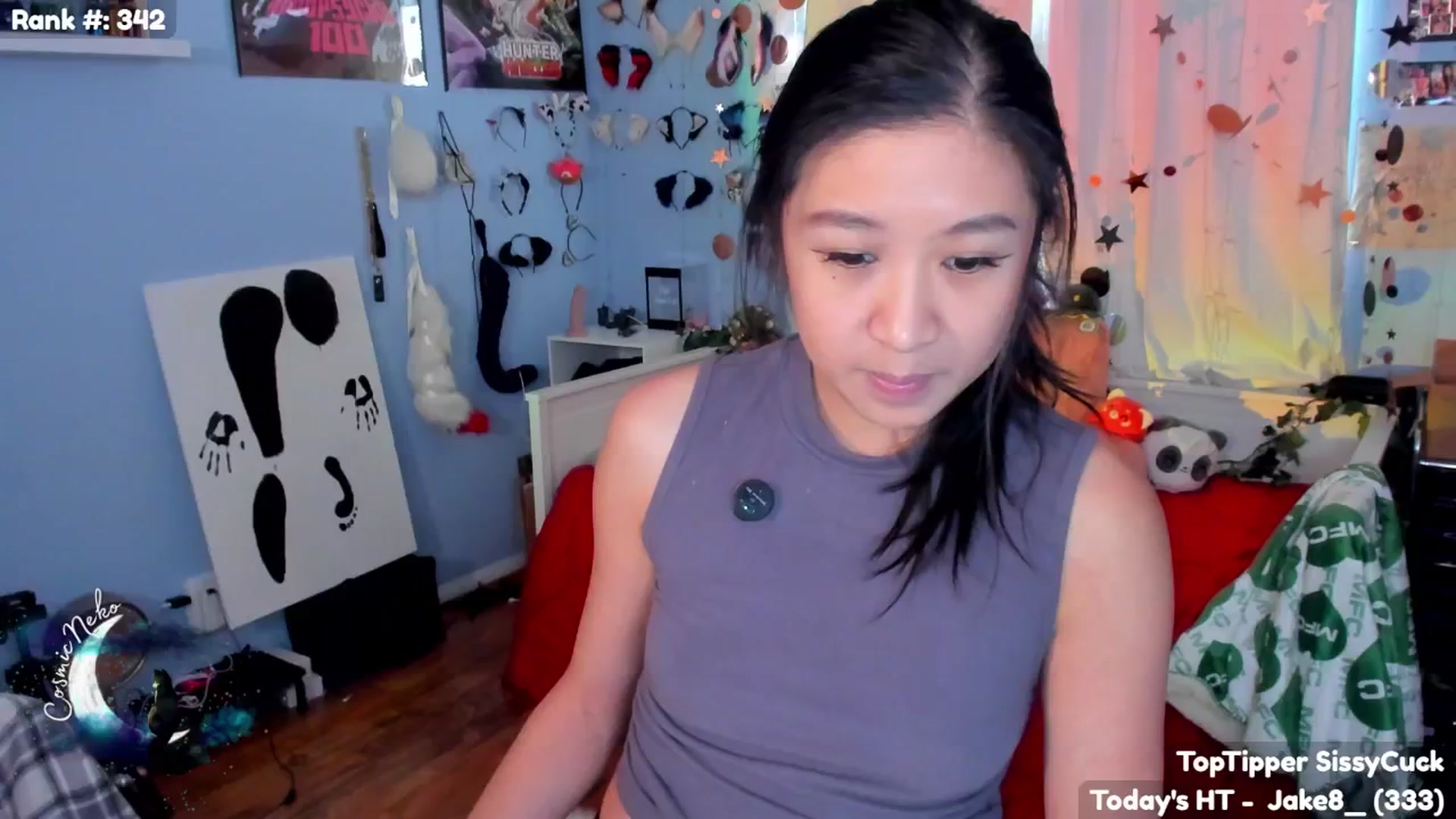 Gallery image thumbnail from CosmicNeko's myfreecams stream on, 10/03/2025, 23:04 image 6 of 20