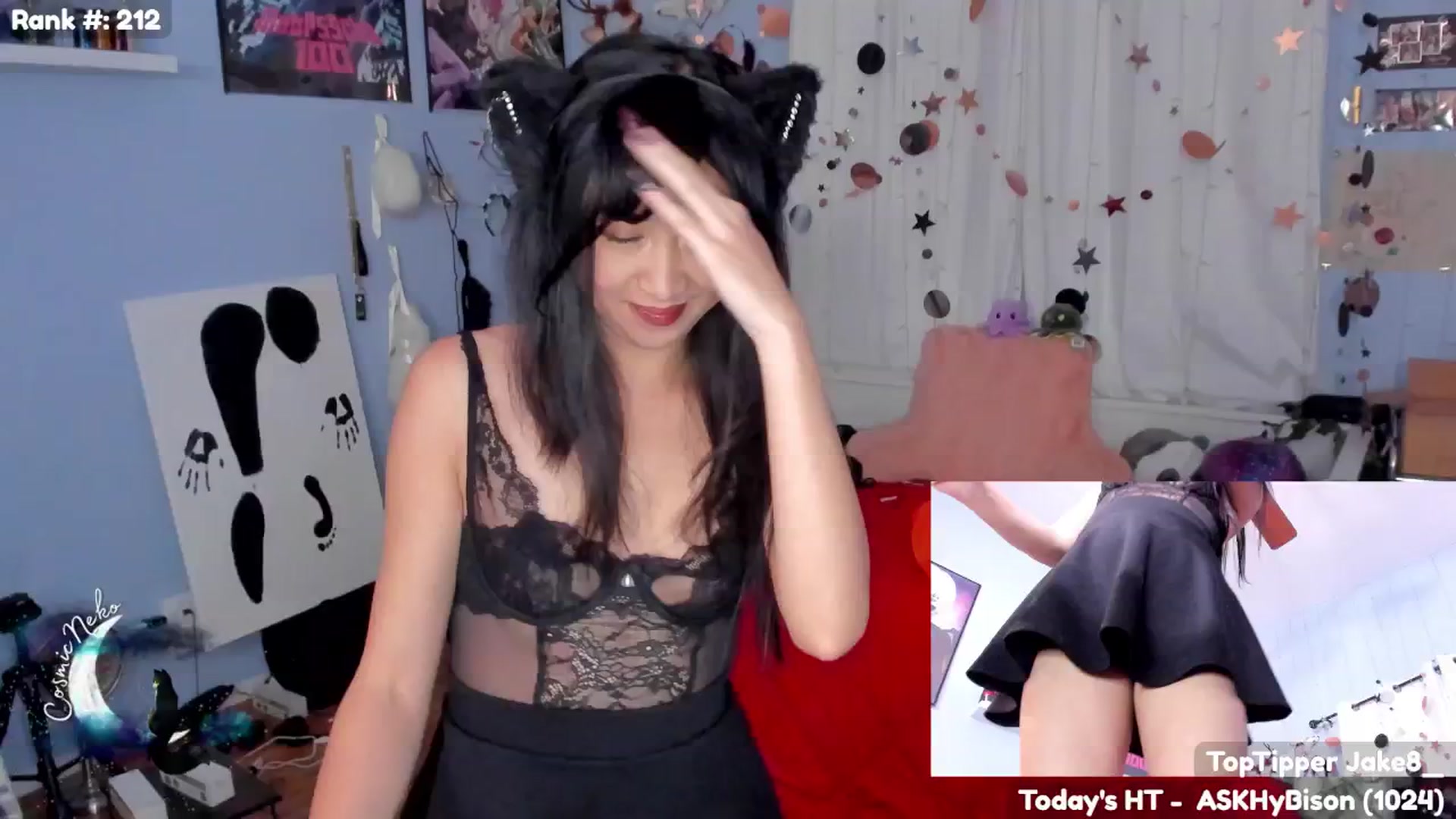 Gallery image thumbnail from CosmicNeko's myfreecams stream on, 10/08/2025, 02:09 image 17 of 20