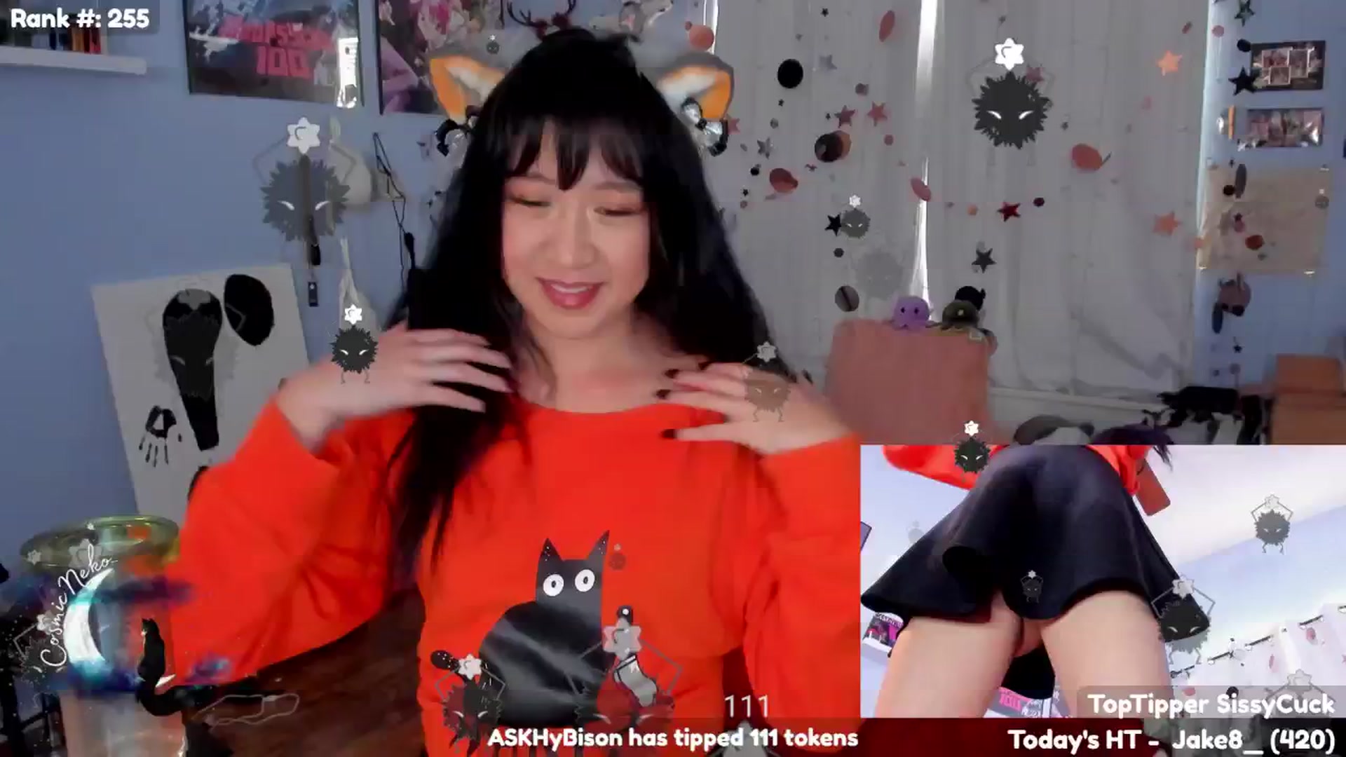 Gallery image thumbnail from CosmicNeko's myfreecams stream on, 10/08/2025, 02:09 image 1 of 20