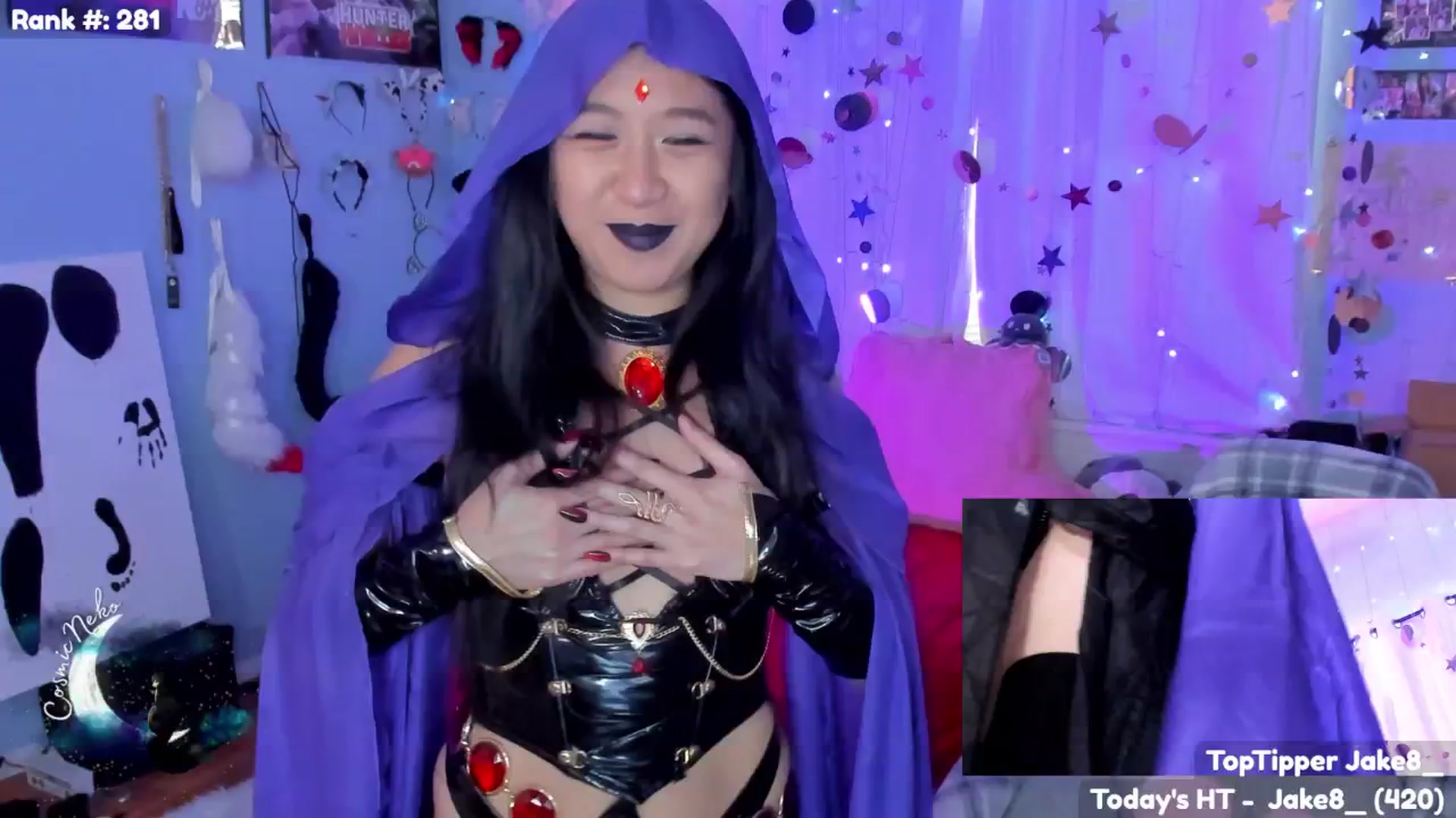 Gallery image thumbnail from CosmicNeko's myfreecams stream on, 10/18/2025, 24:56 image 8 of 20