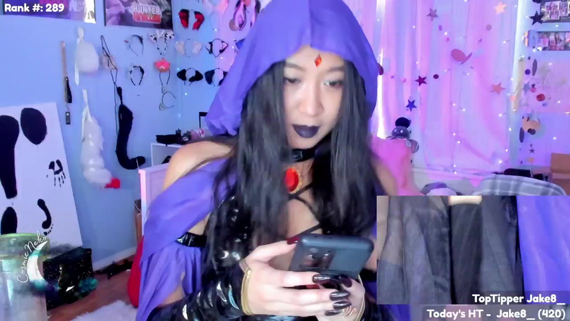 Gallery image thumbnail from CosmicNeko's myfreecams stream on, 10/18/2025, 24:56 image 2 of 20