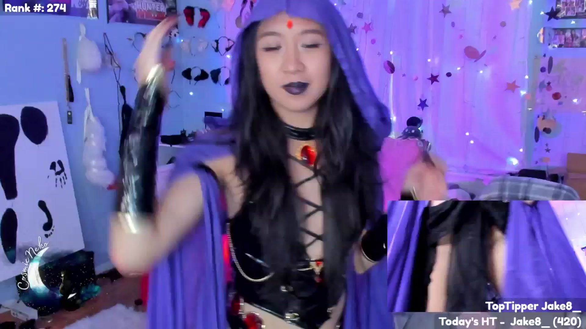 Gallery image thumbnail from CosmicNeko's myfreecams stream on, 10/18/2025, 24:56 image 13 of 20