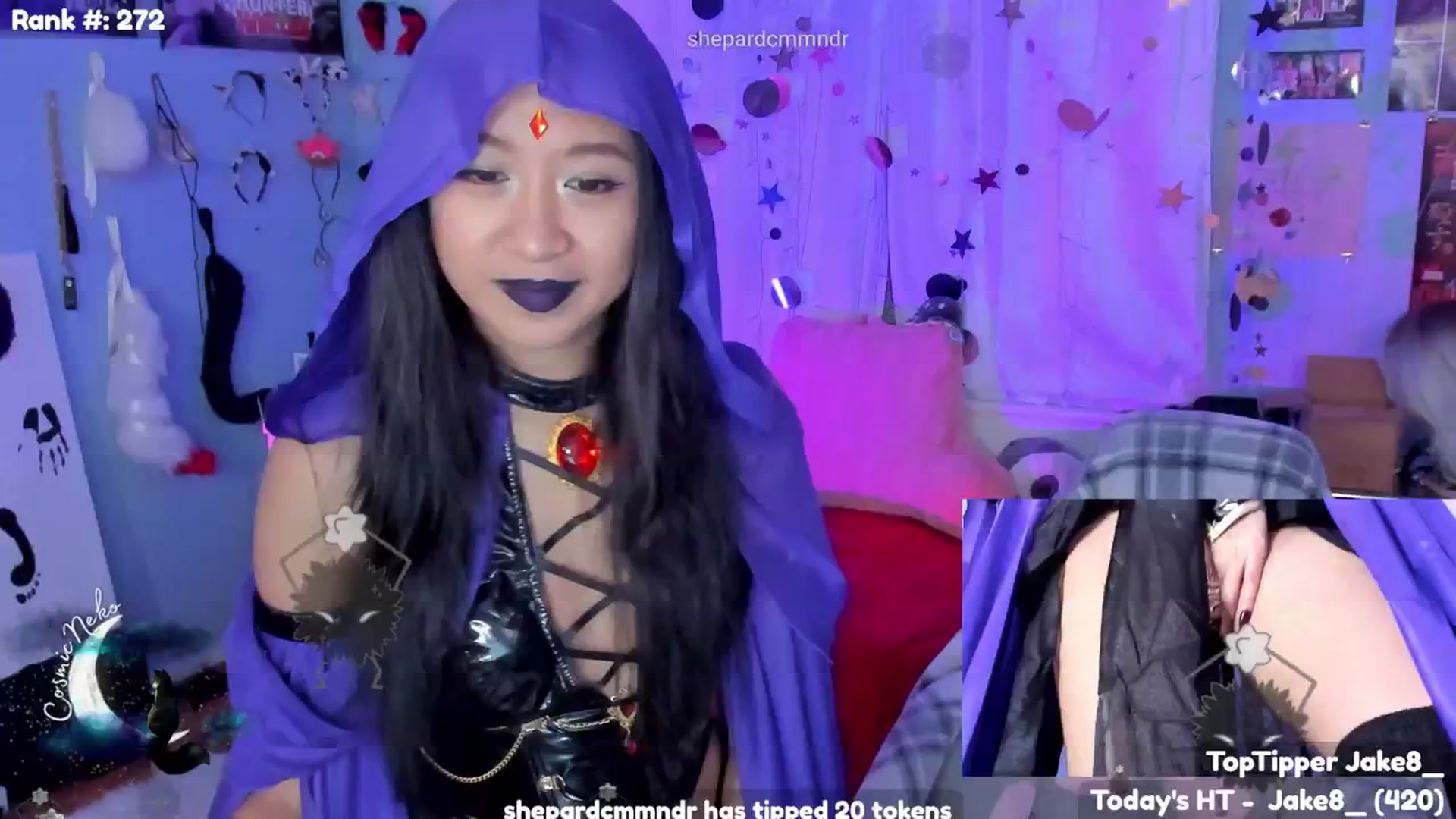 Gallery image thumbnail from CosmicNeko's myfreecams stream on, 10/18/2025, 04:32 image 10 of 20