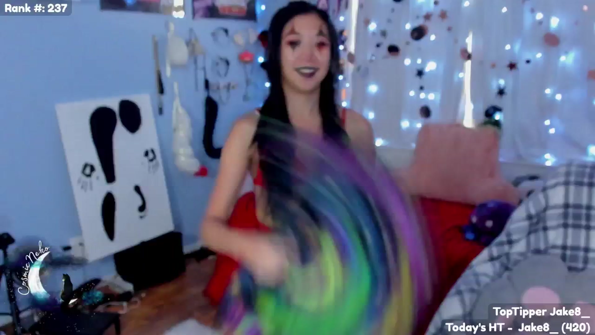 Gallery image thumbnail from CosmicNeko's myfreecams stream on, 10/23/2025, 23:54 image 9 of 20