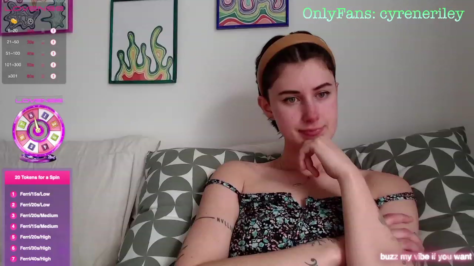 Gallery image thumbnail from Cyreneriley's myfreecams stream on, 04/18/2023, 20:57 image 3 of 20