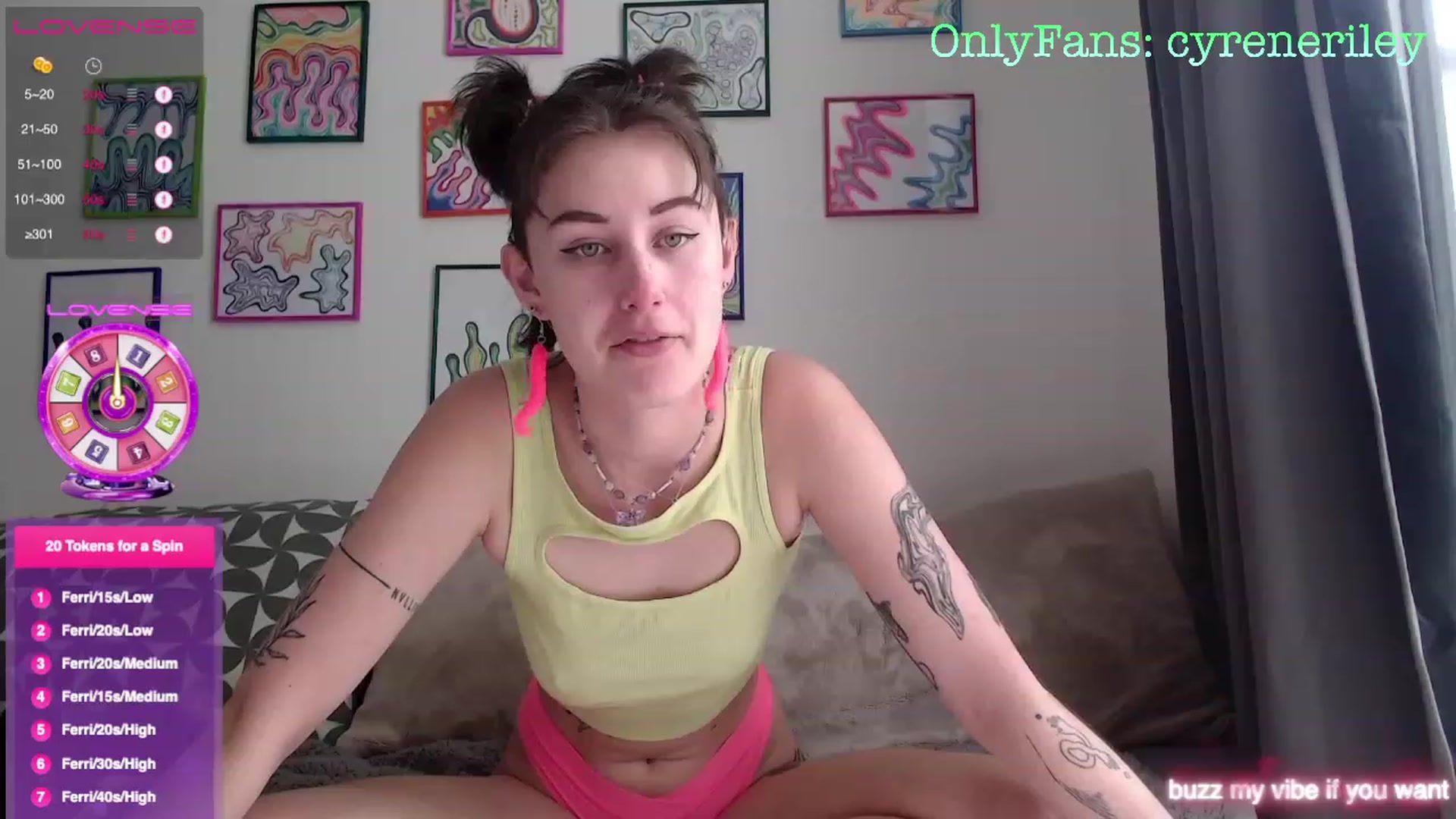 Gallery image thumbnail from Cyreneriley's myfreecams stream on, 04/19/2023, 21:22 image 5 of 20