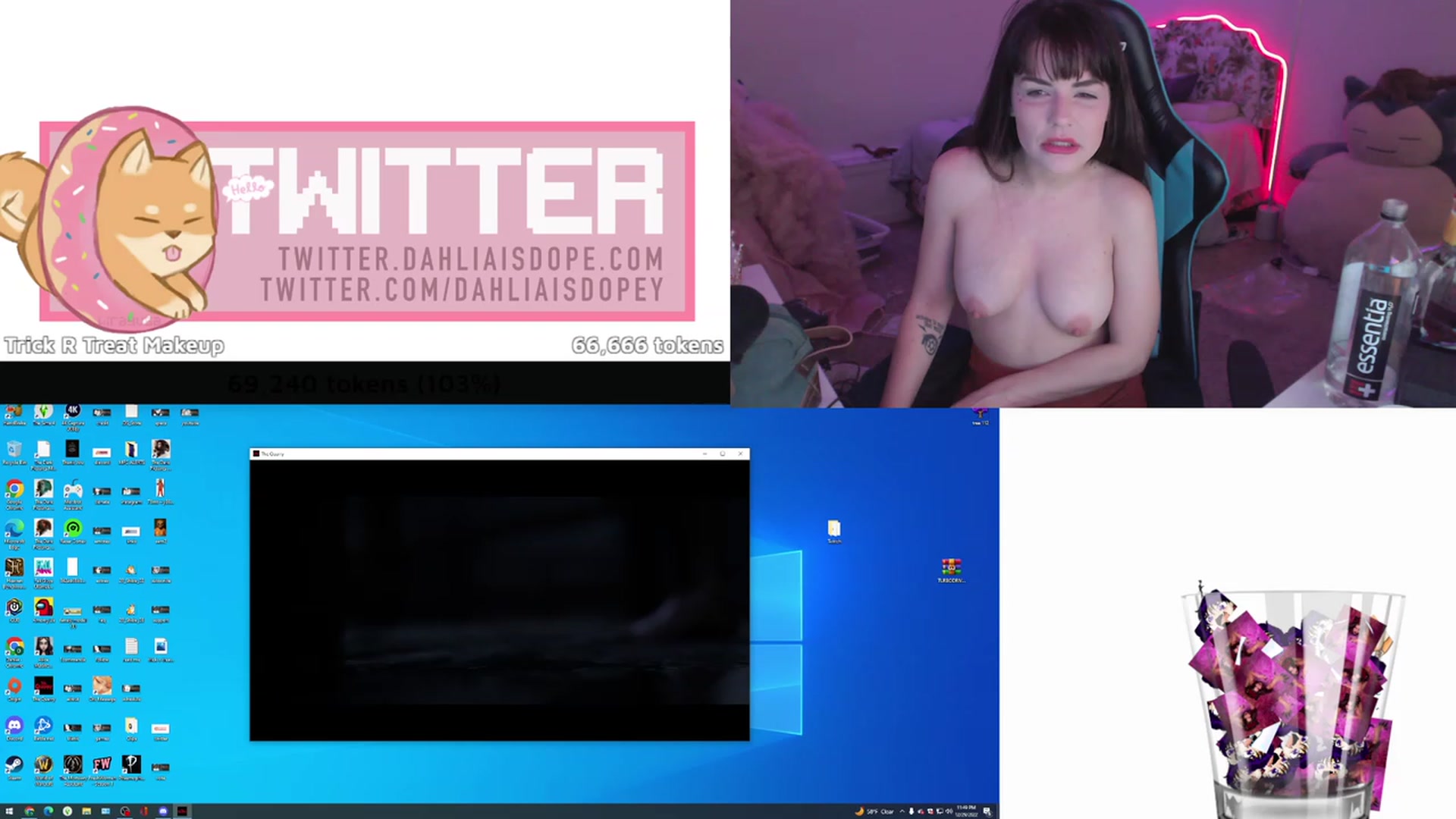 Gallery image thumbnail from DahliaIsDopey's myfreecams stream on, 12/30/2022, 05:36 image 6 of 20
