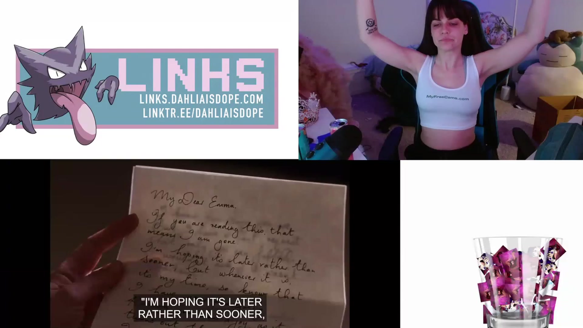 Gallery image thumbnail from DahliaIsDopey's myfreecams stream on, 01/17/2023, 05:45 image 3 of 20
