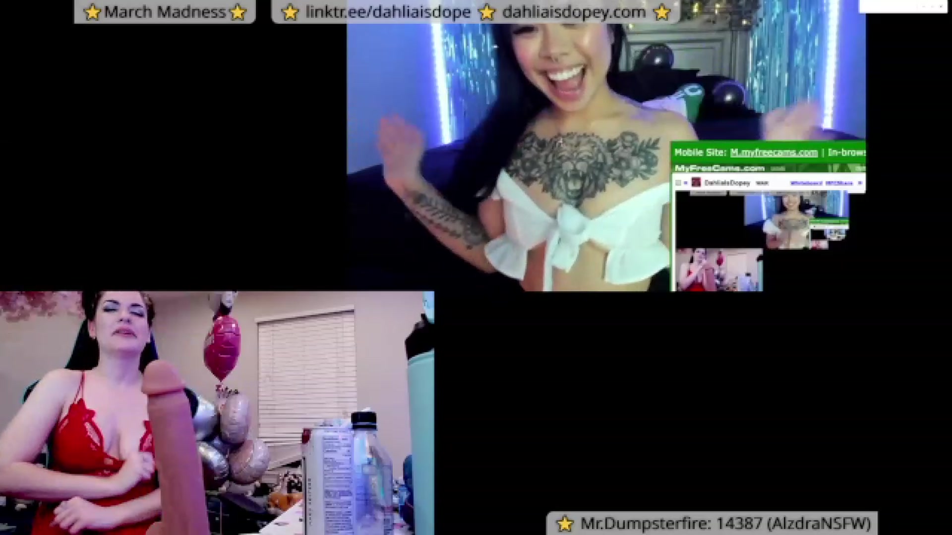 Gallery image thumbnail from DahliaIsDopey's myfreecams stream on, 03/10/2023, 06:48 image 16 of 20