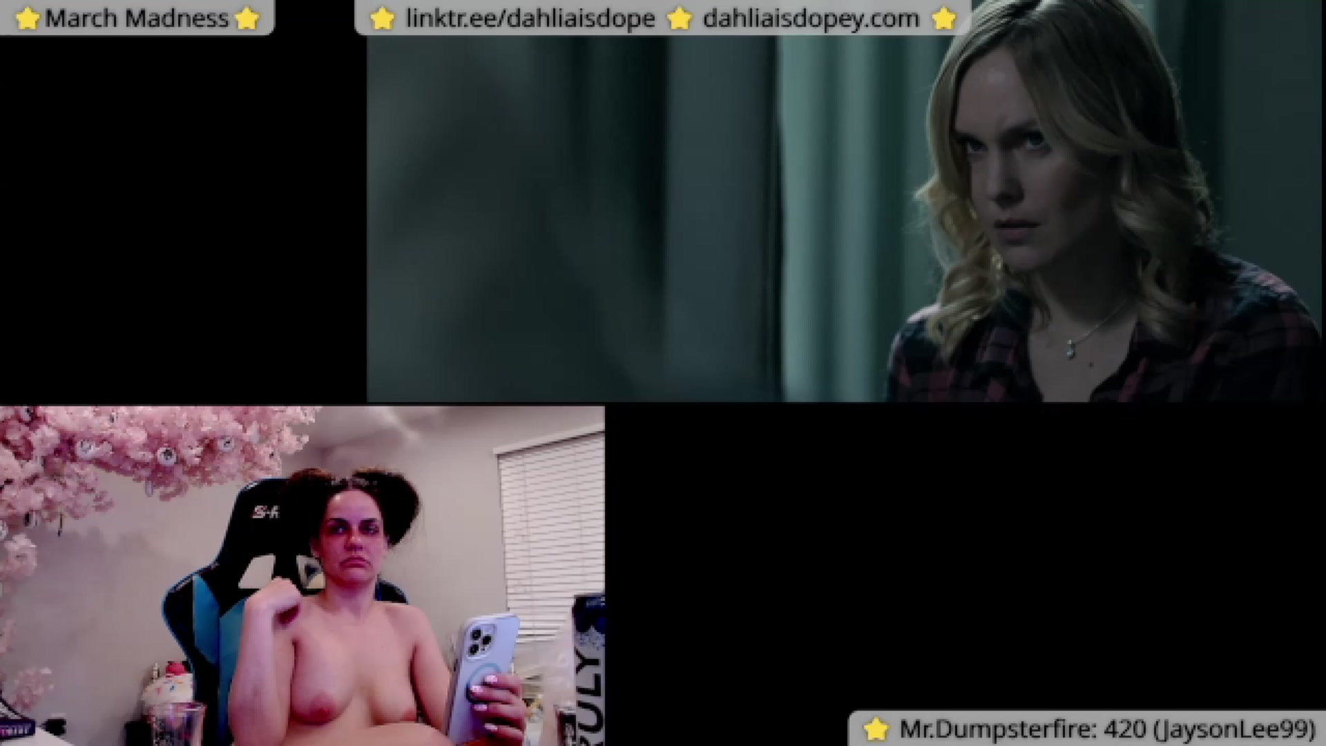 Gallery image thumbnail from DahliaIsDopey's myfreecams stream on, 03/21/2023, 05:22 image 9 of 20