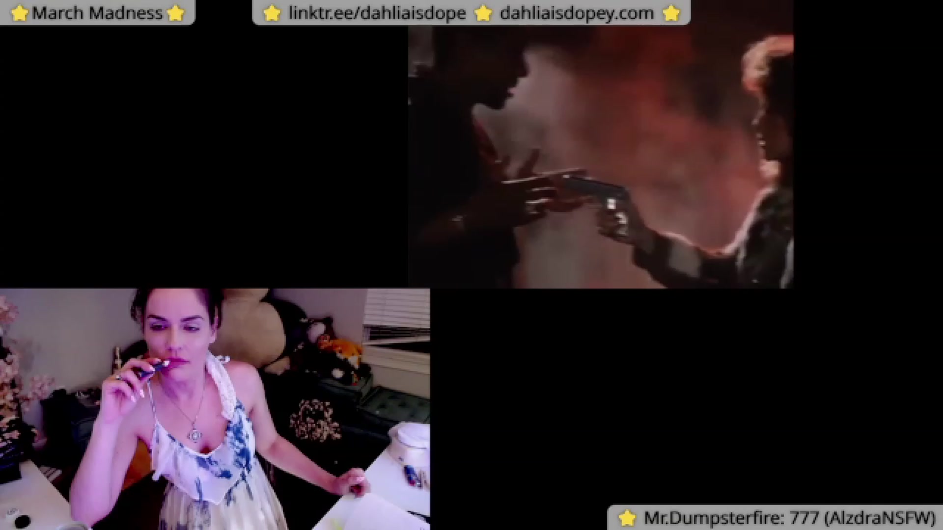 Gallery image thumbnail from DahliaIsDopey's myfreecams stream on, 04/10/2023, 04:25 image 6 of 20