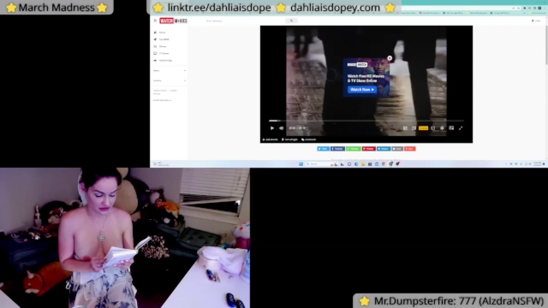 Gallery image thumbnail from DahliaIsDopey's myfreecams stream on, 04/10/2023, 04:25 image 5 of 20
