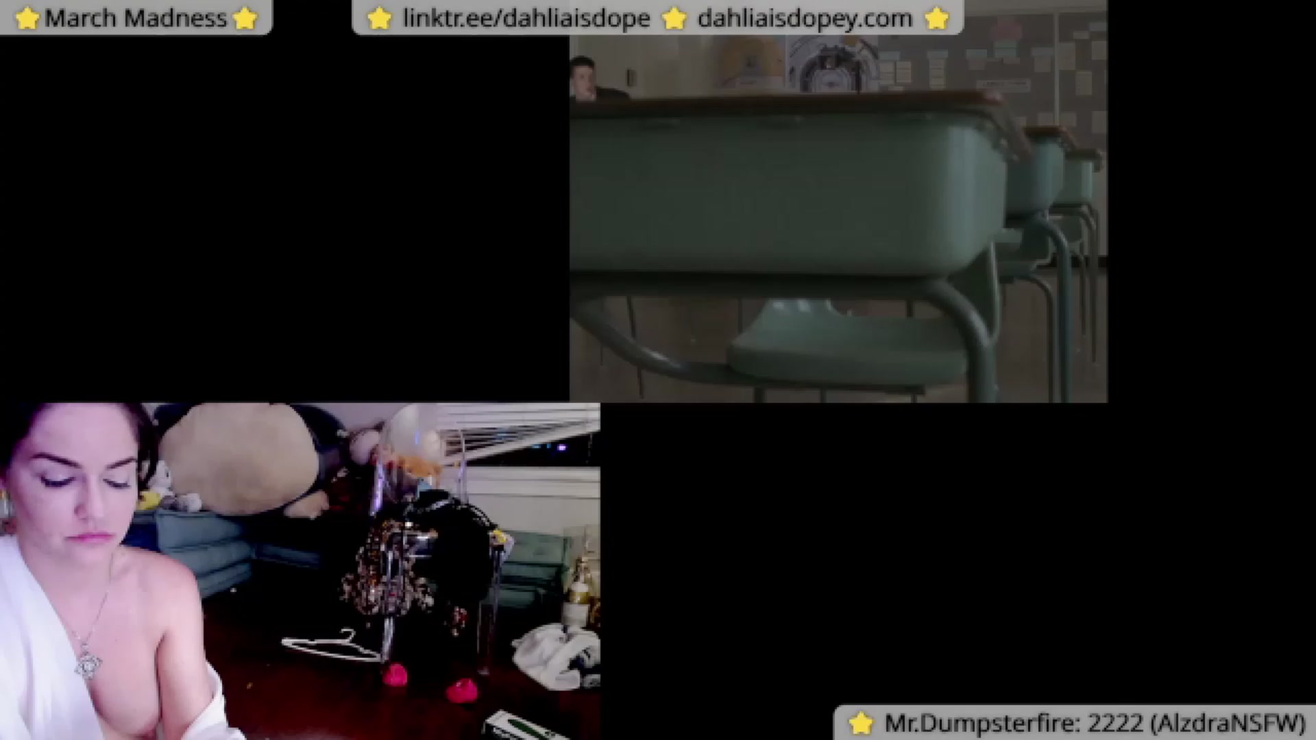 Gallery image thumbnail from DahliaIsDopey's myfreecams stream on, 04/10/2023, 05:07 image 6 of 20