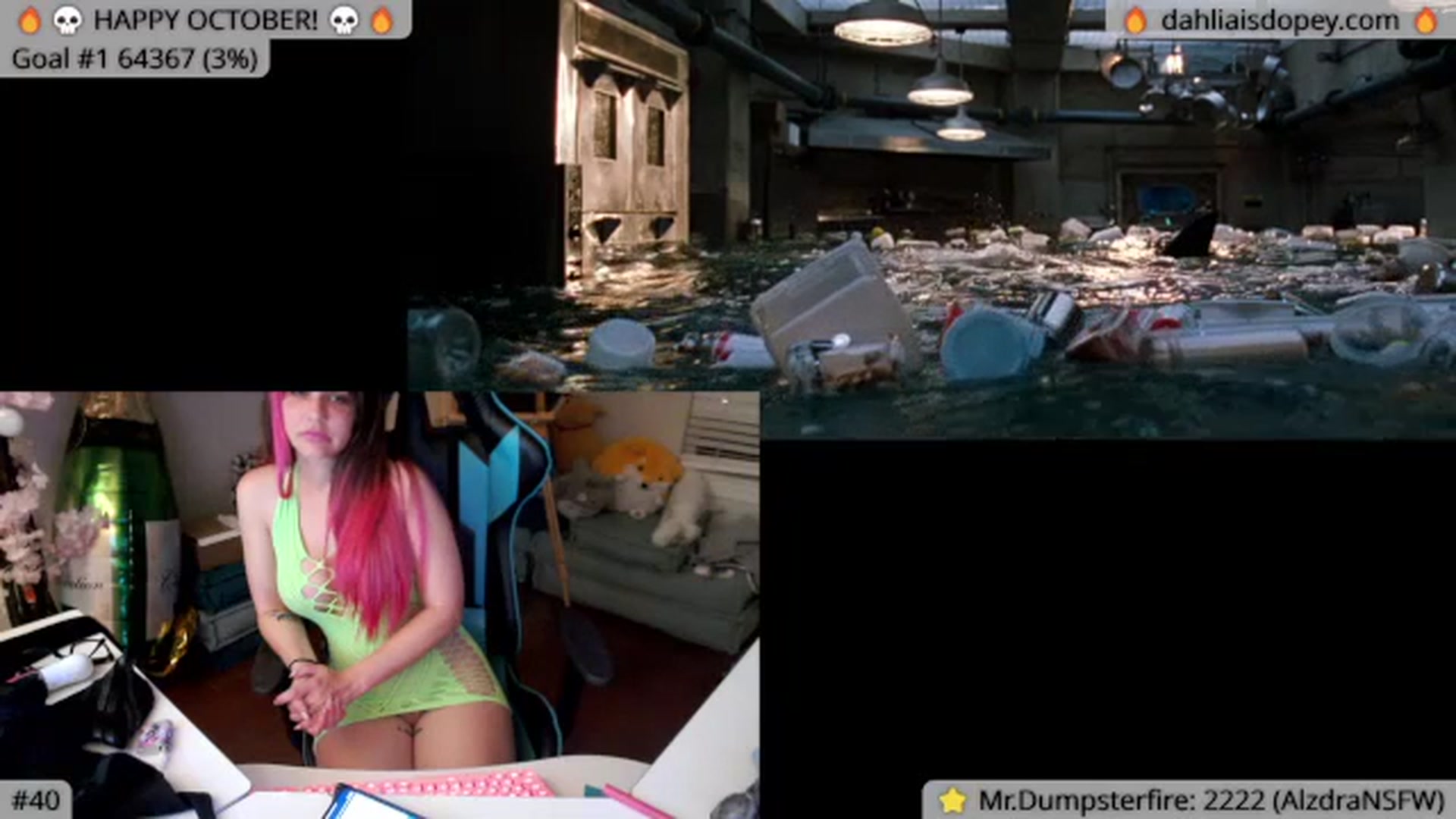 Gallery image thumbnail from DahliaIsDopey's myfreecams stream on, 10/07/2023, 04:19 image 14 of 20