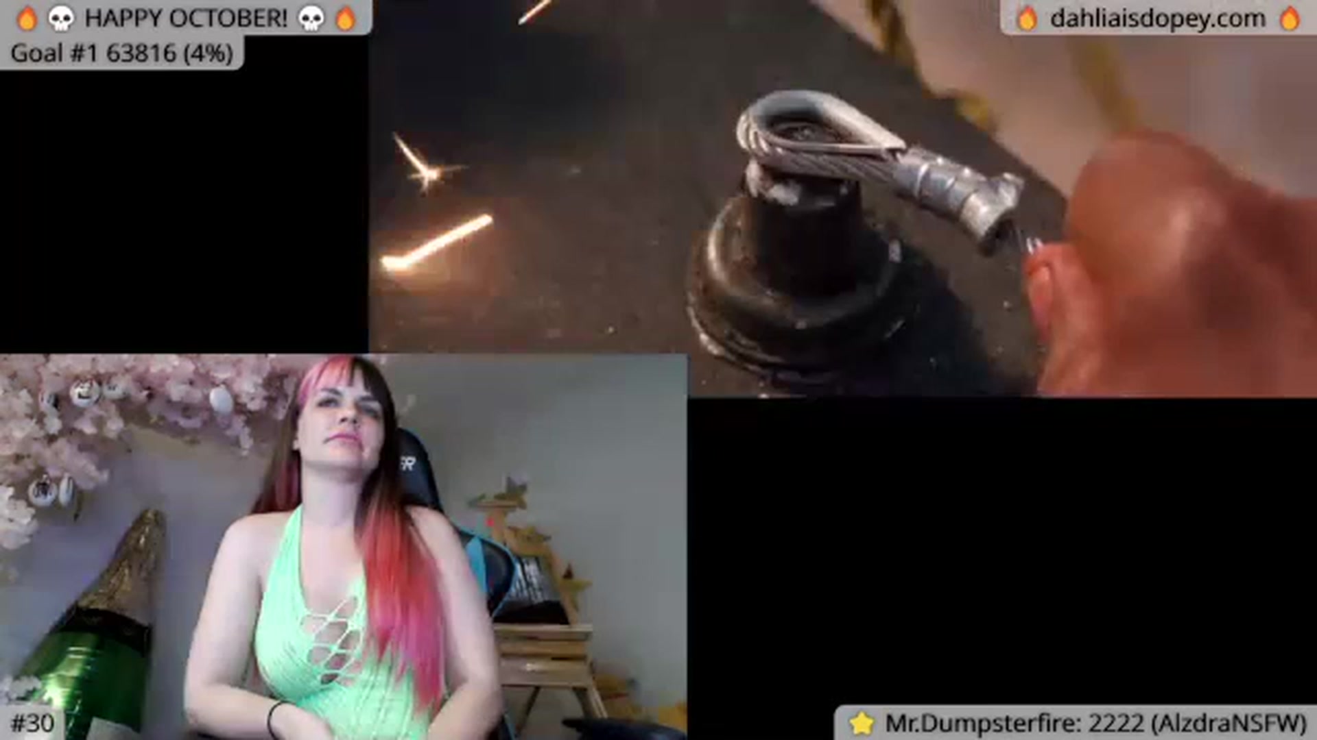 Gallery image thumbnail from DahliaIsDopey's myfreecams stream on, 10/07/2023, 04:47 image 1 of 20