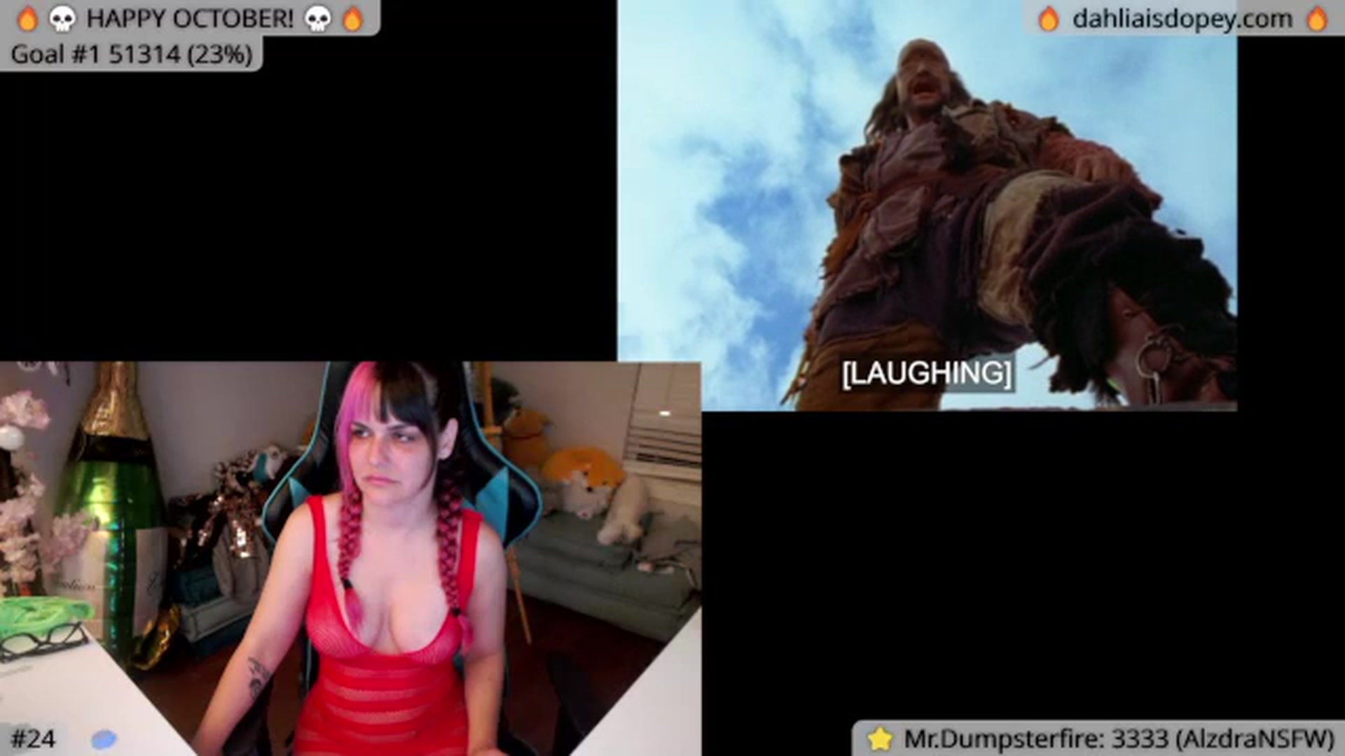 Gallery image thumbnail from DahliaIsDopey's myfreecams stream on, 10/09/2023, 03:16 image 19 of 20