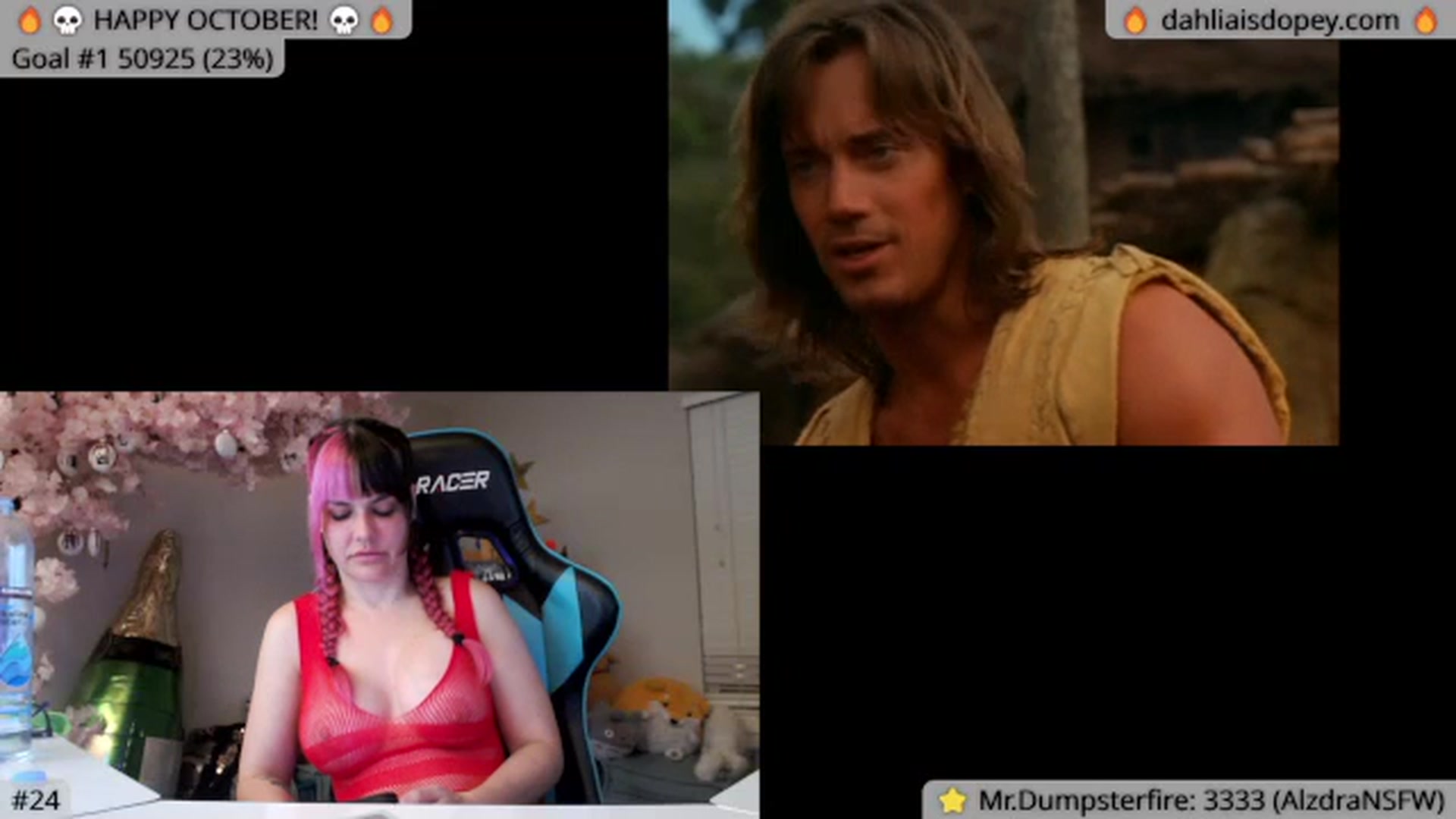 Gallery image thumbnail from DahliaIsDopey's myfreecams stream on, 10/09/2023, 03:38 image 4 of 20