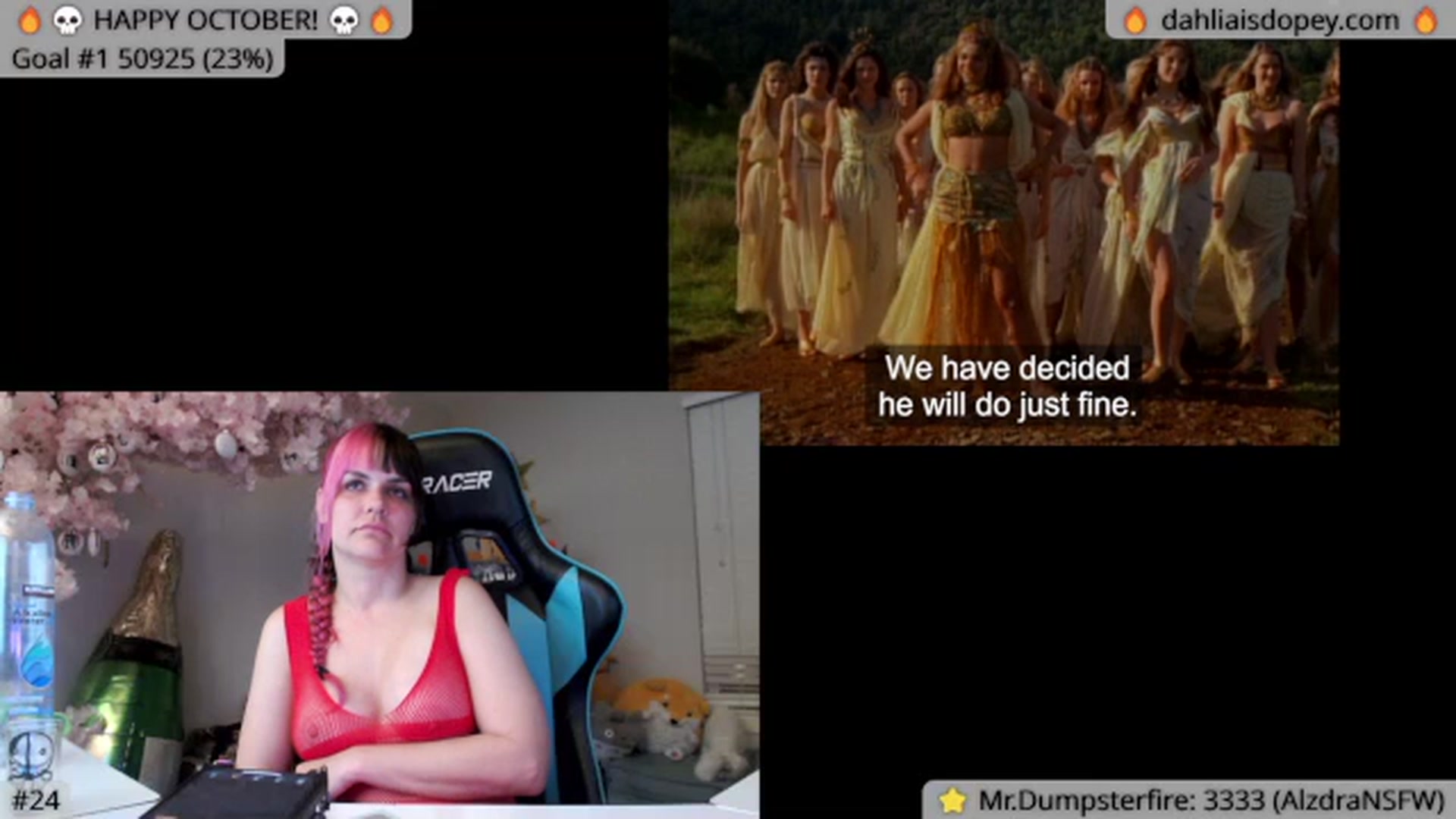Gallery image thumbnail from DahliaIsDopey's myfreecams stream on, 10/09/2023, 03:38 image 19 of 20