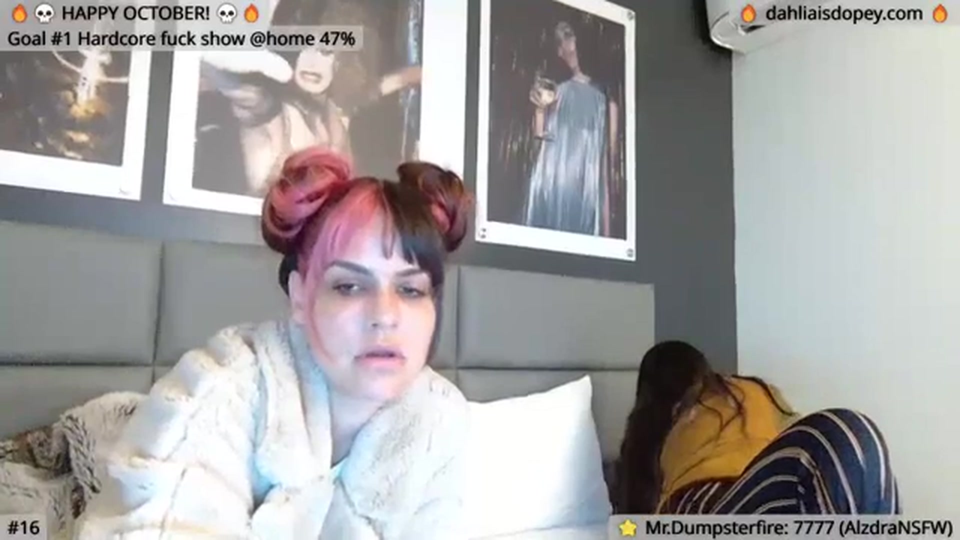 Gallery image thumbnail from DahliaIsDopey's myfreecams stream on, 10/13/2023, 02:41 image 9 of 20