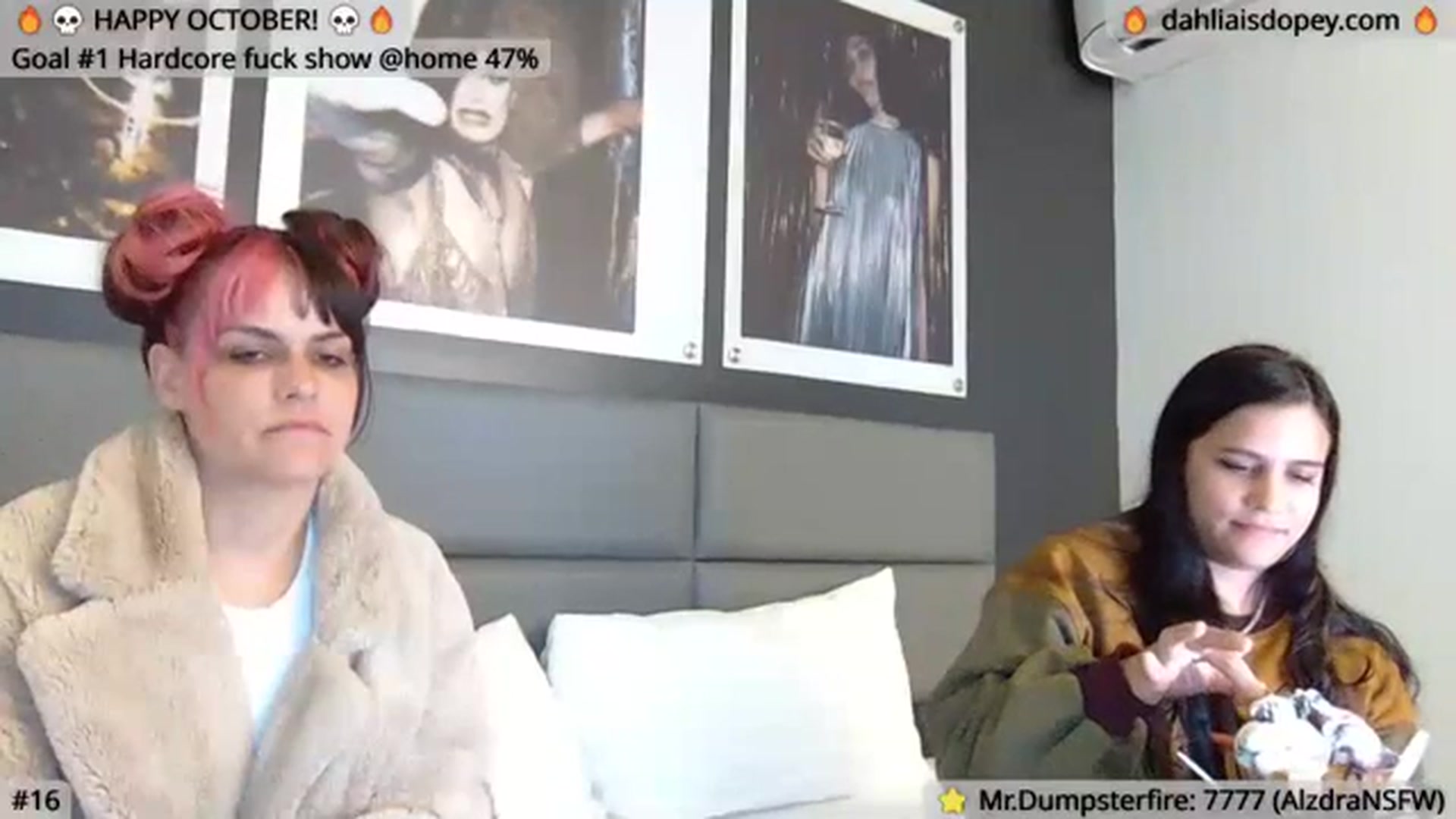 Gallery image thumbnail from DahliaIsDopey's myfreecams stream on, 10/13/2023, 02:41 image 14 of 20