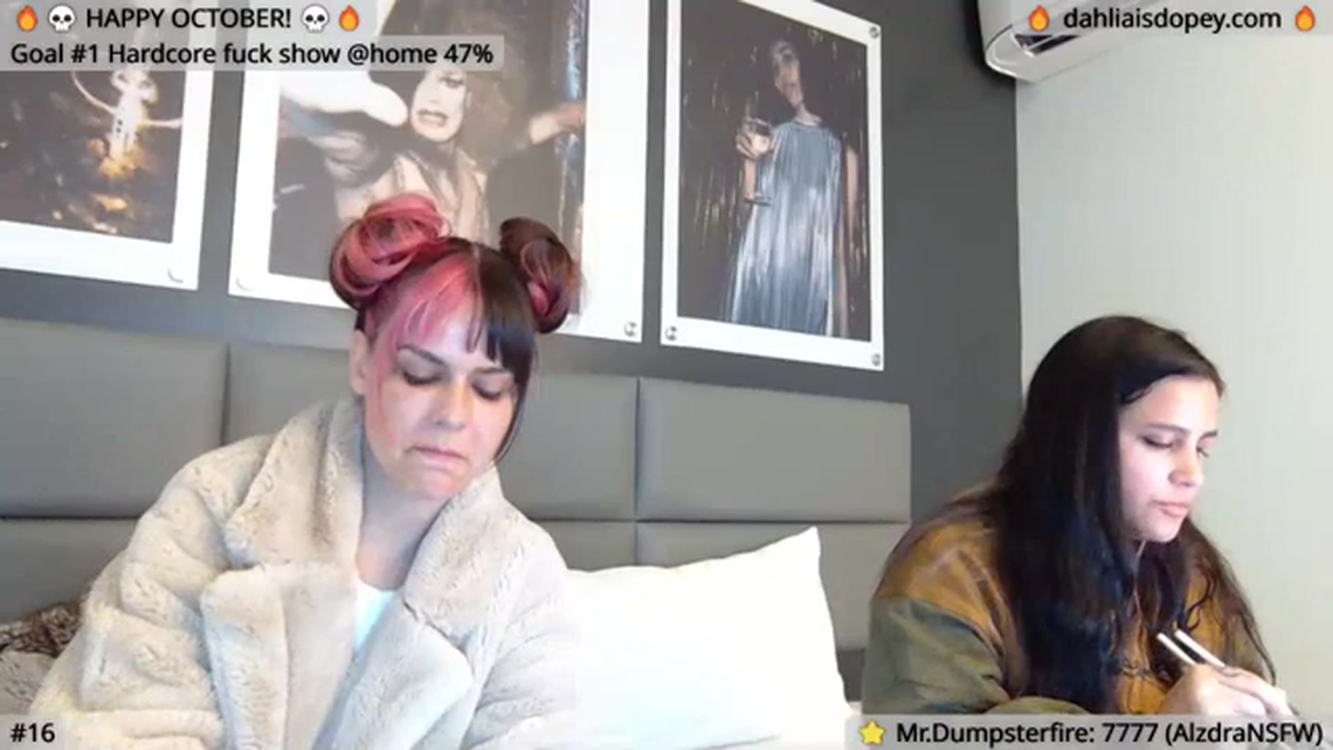 Gallery image thumbnail from DahliaIsDopey's myfreecams stream on, 10/13/2023, 02:41 image 6 of 20