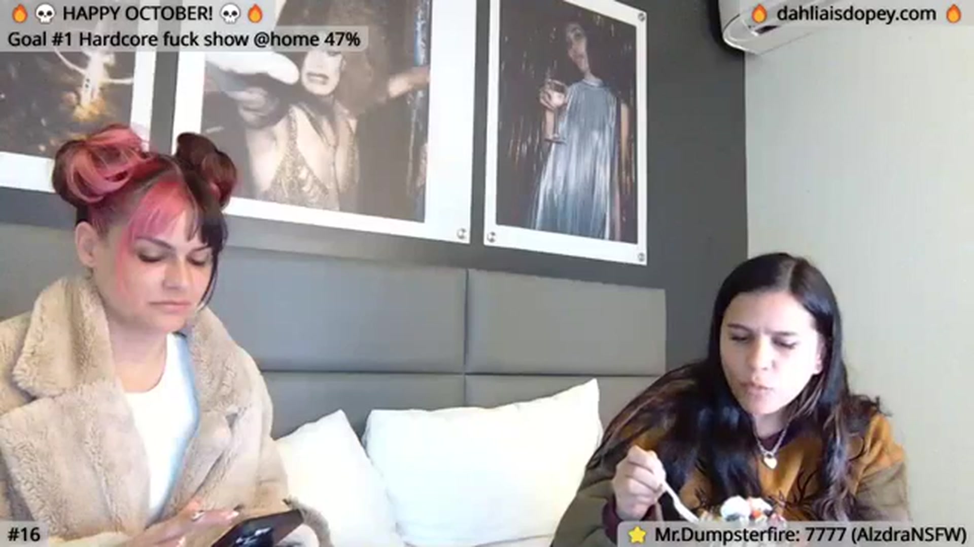 Gallery image thumbnail from DahliaIsDopey's myfreecams stream on, 10/13/2023, 02:41 image 12 of 20
