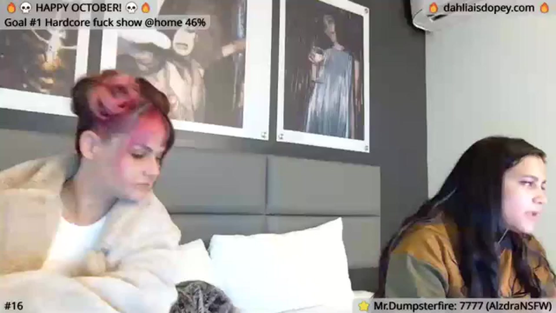 Gallery image thumbnail from DahliaIsDopey's myfreecams stream on, 10/13/2023, 02:41 image 1 of 20