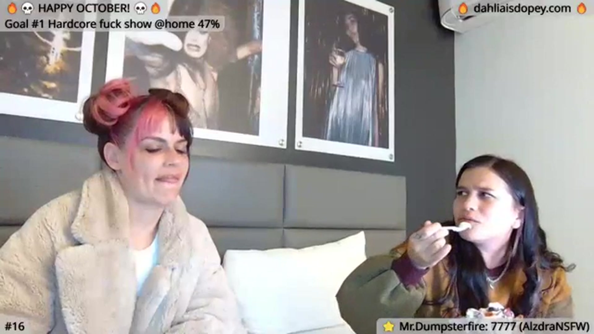 Gallery image thumbnail from DahliaIsDopey's myfreecams stream on, 10/13/2023, 02:41 image 13 of 20