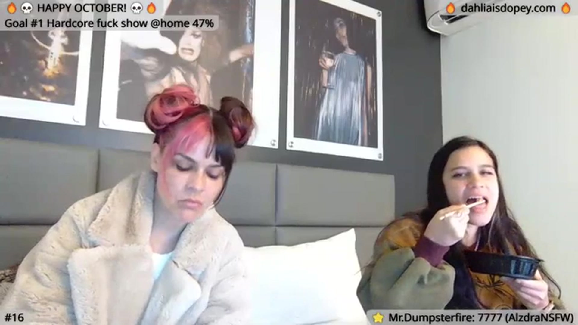 Gallery image thumbnail from DahliaIsDopey's myfreecams stream on, 10/13/2023, 02:41 image 5 of 20