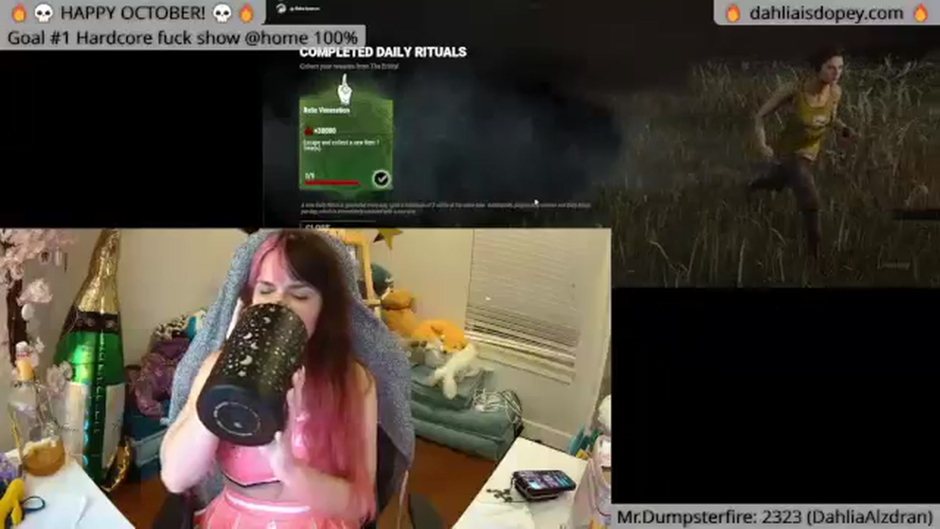 Gallery image thumbnail from DahliaIsDopey's myfreecams stream on, 10/24/2023, 04:44 image 16 of 20