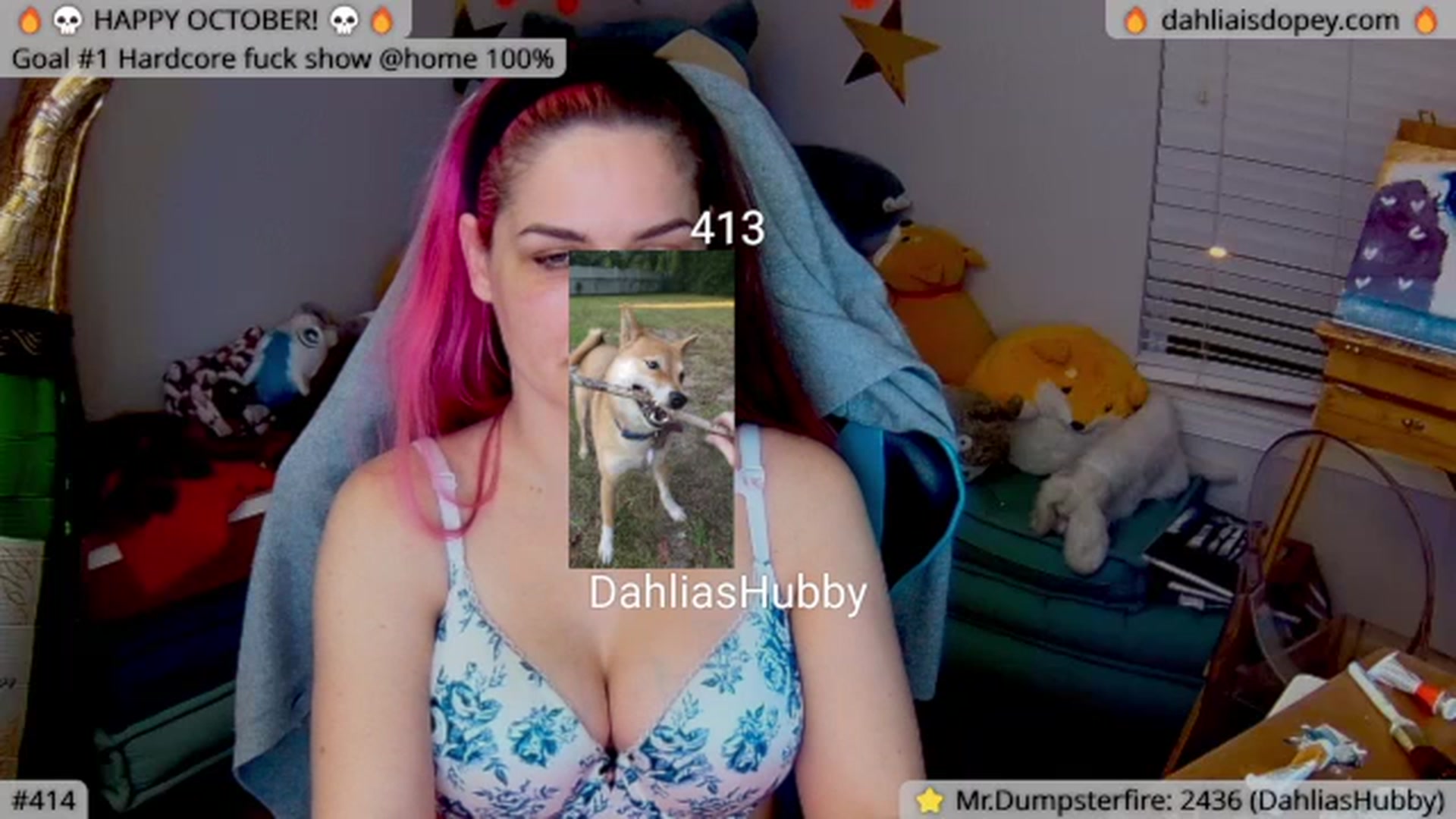 Gallery image thumbnail from DahliaIsDopey's myfreecams stream on, 12/03/2023, 03:52 image 6 of 20