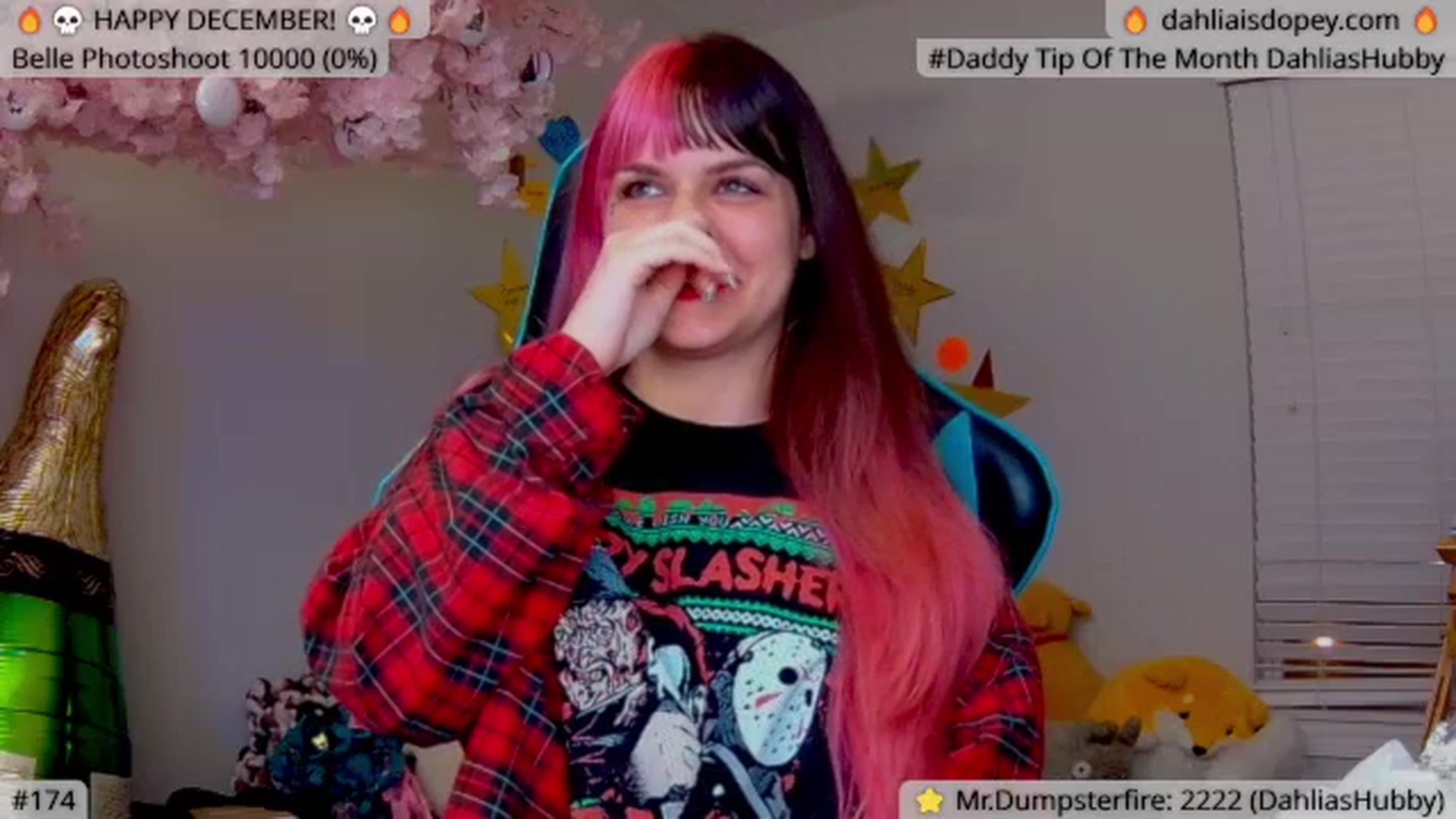 Gallery image thumbnail from DahliaIsDopey's myfreecams stream on, 12/18/2023, 03:56 image 2 of 20