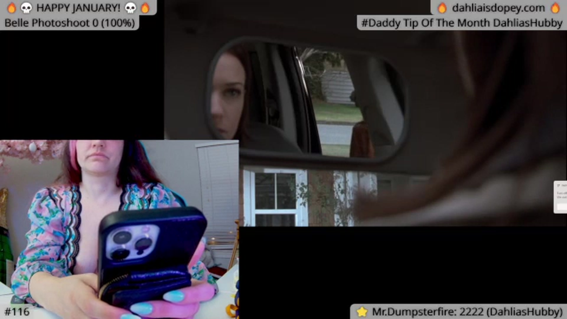 Gallery image thumbnail from DahliaIsDopey's myfreecams stream on, 01/03/2024, 04:02 image 9 of 20
