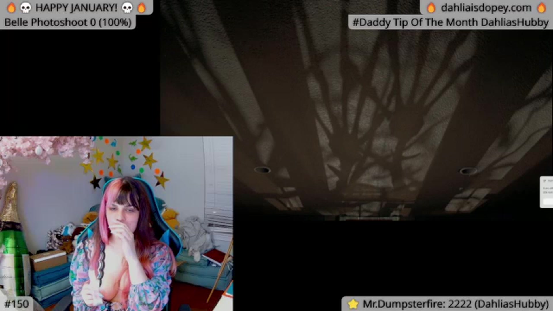 Gallery image thumbnail from DahliaIsDopey's myfreecams stream on, 01/03/2024, 04:02 image 1 of 20
