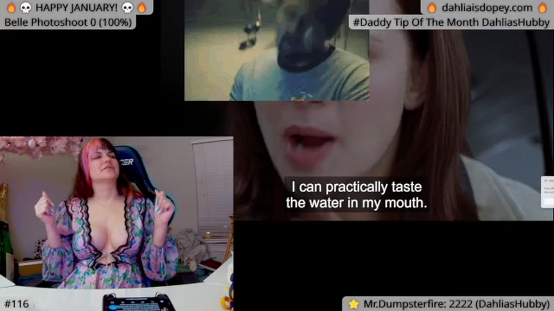 Gallery image thumbnail from DahliaIsDopey's myfreecams stream on, 01/03/2024, 04:02 image 12 of 20