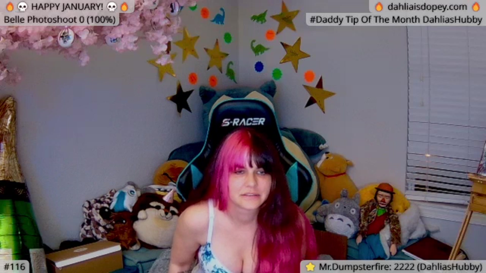 Gallery image thumbnail from DahliaIsDopey's myfreecams stream on, 01/11/2024, 02:37 image 4 of 20