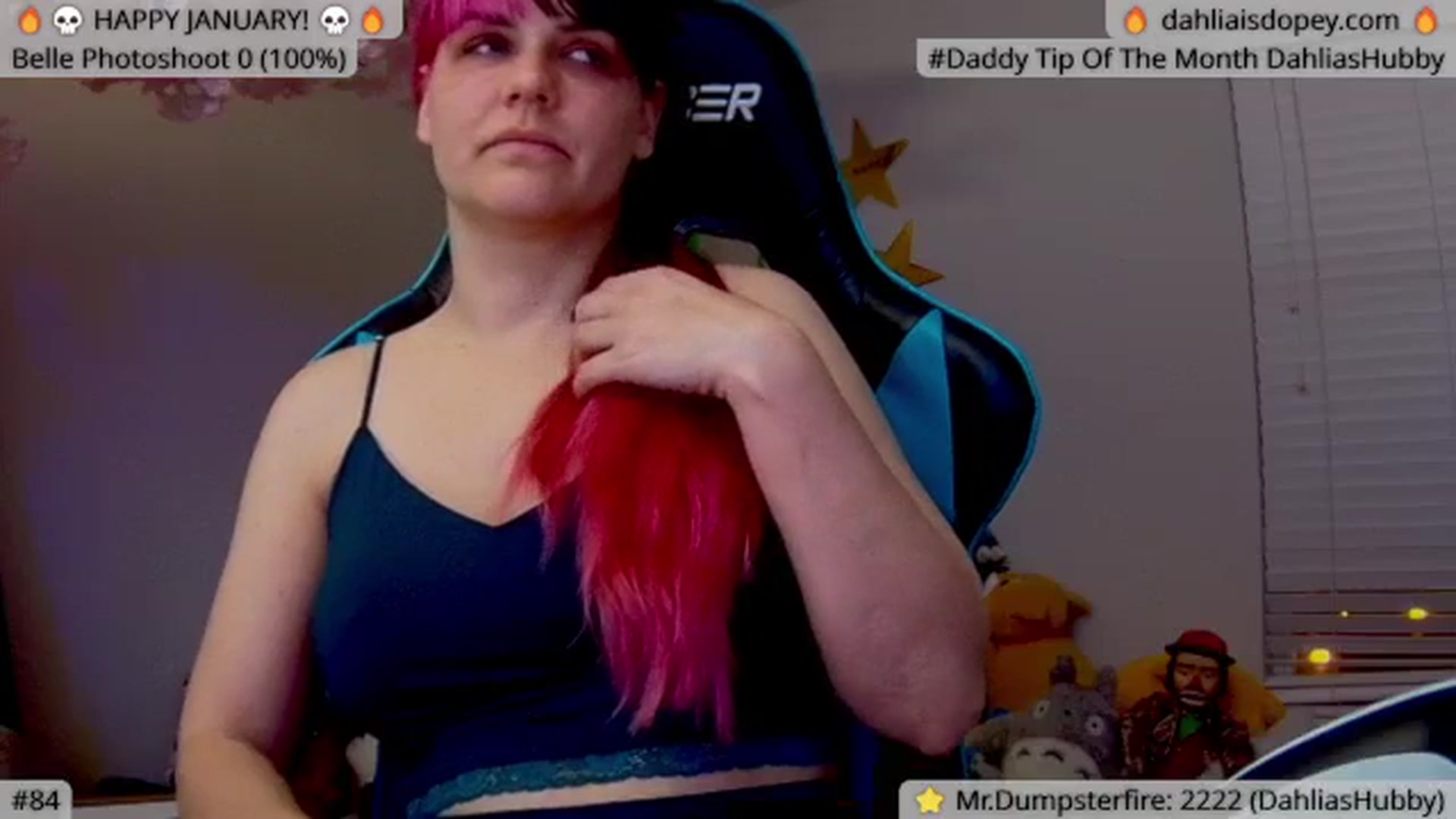 Gallery image thumbnail from DahliaIsDopey's myfreecams stream on, 01/13/2024, 04:06 image 20 of 20