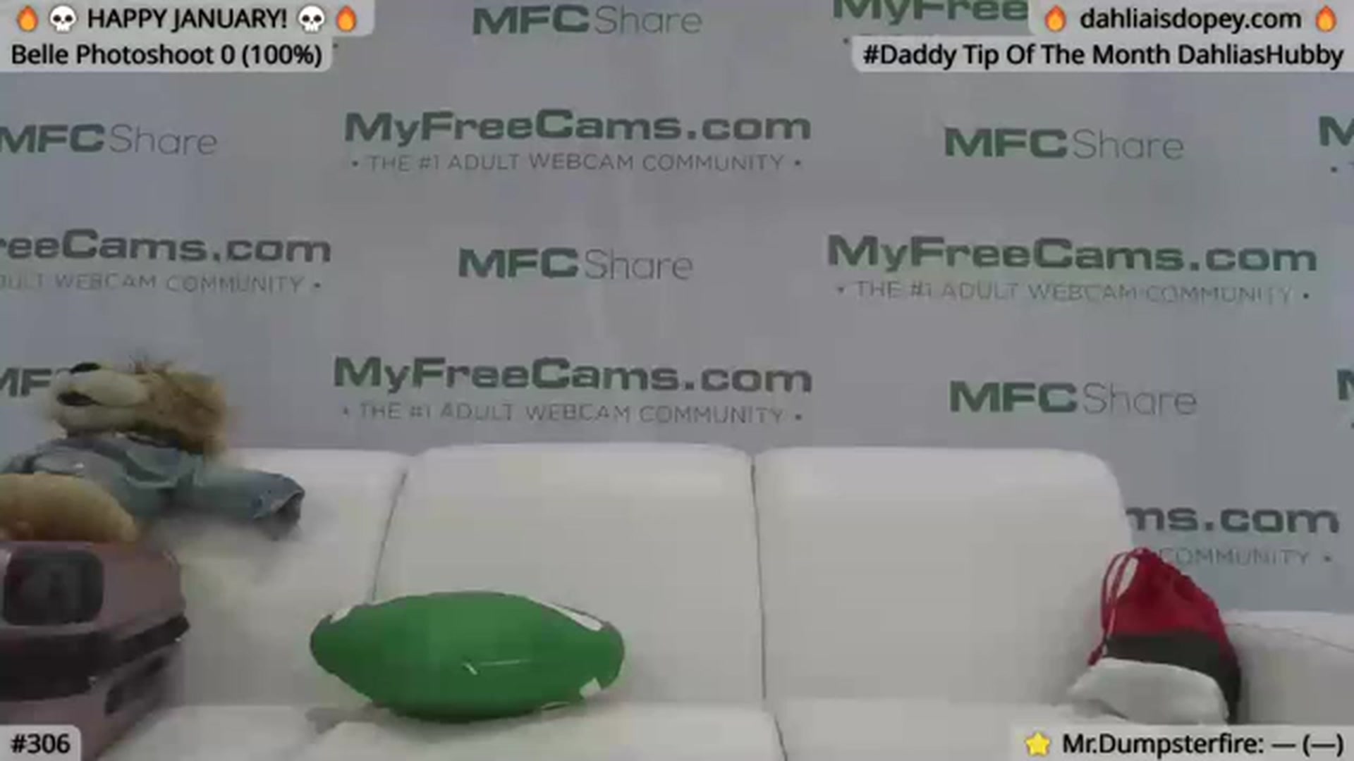 Gallery image thumbnail from DahliaIsDopey's myfreecams stream on, 01/25/2024, 22:41 image 9 of 20