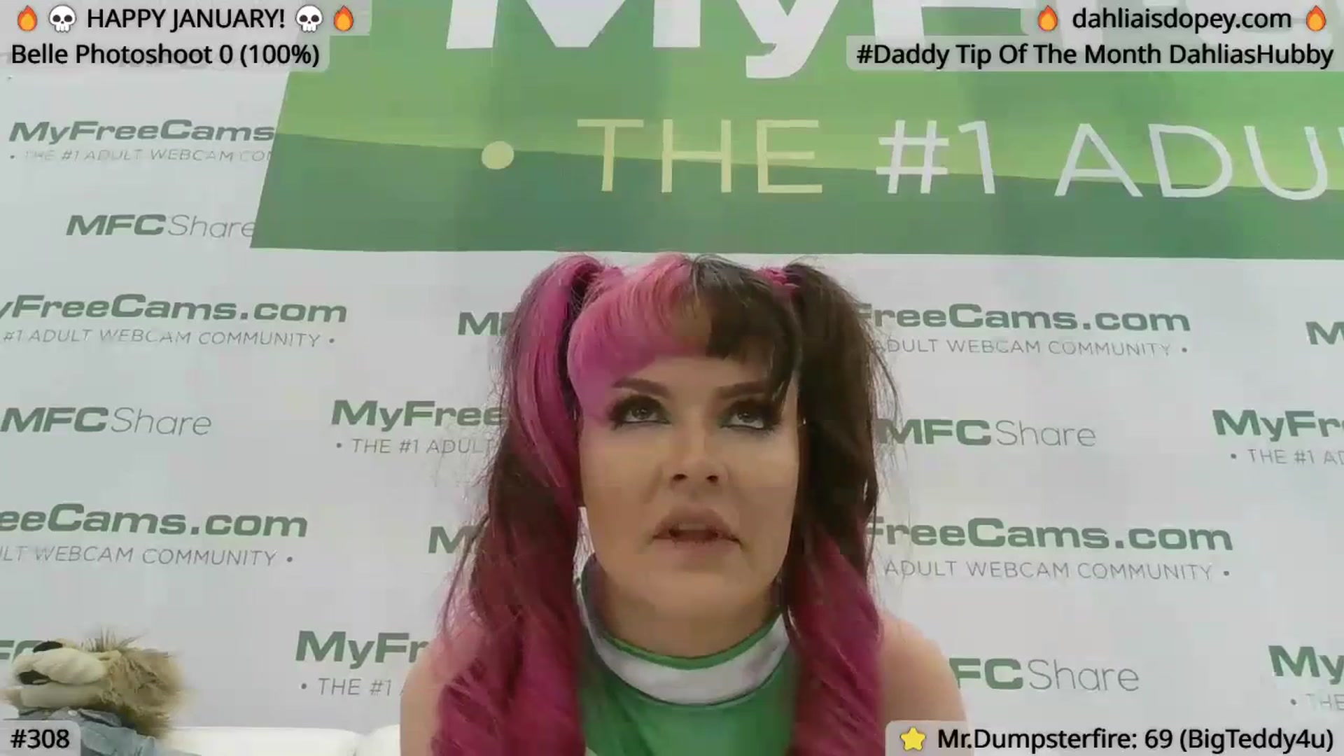 Gallery image thumbnail from DahliaIsDopey's myfreecams stream on, 01/25/2024, 23:49 image 4 of 20