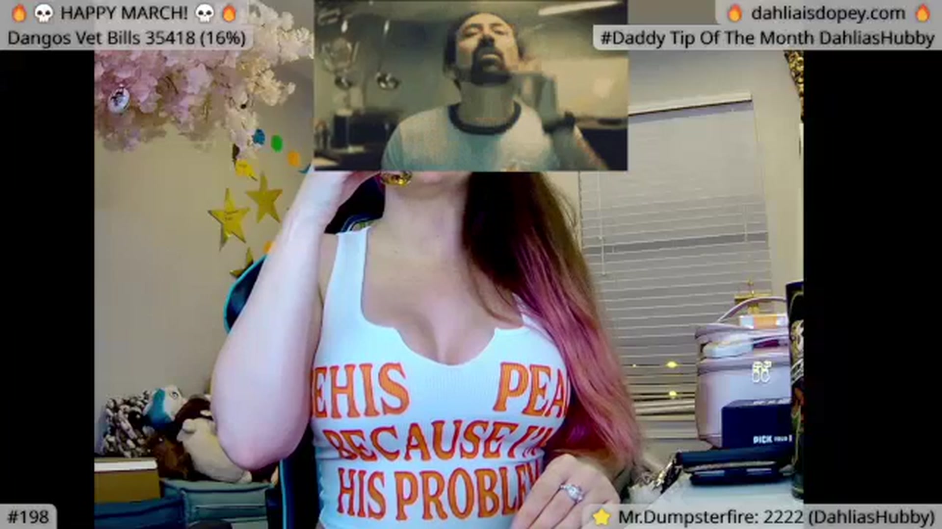 Gallery image thumbnail from DahliaIsDopey's myfreecams stream on, 03/26/2024, 02:27 image 6 of 20