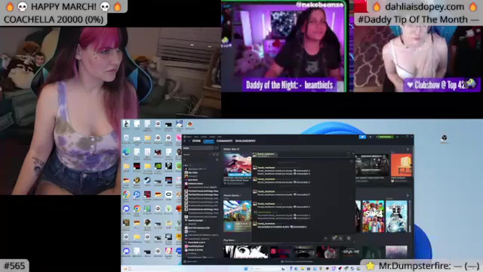 Gallery image thumbnail from DahliaIsDopey's myfreecams stream on, 05/04/2024, 03:06 image 2 of 20