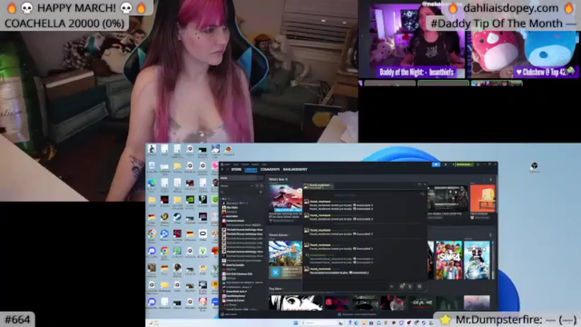 Gallery image thumbnail from DahliaIsDopey's myfreecams stream on, 05/04/2024, 03:06 image 1 of 20