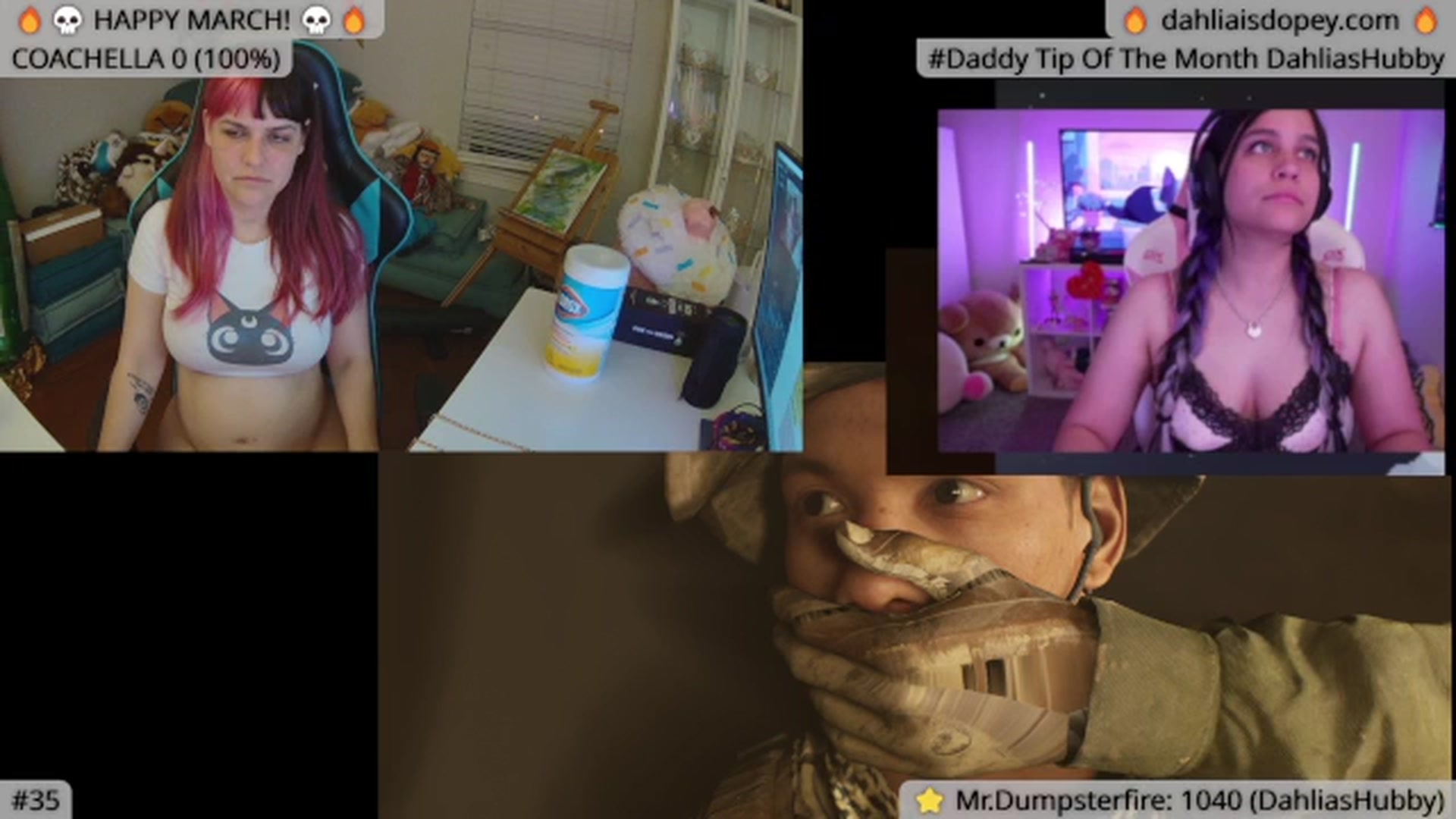 Gallery image thumbnail from DahliaIsDopey's myfreecams stream on, 05/14/2024, 06:19 image 15 of 20