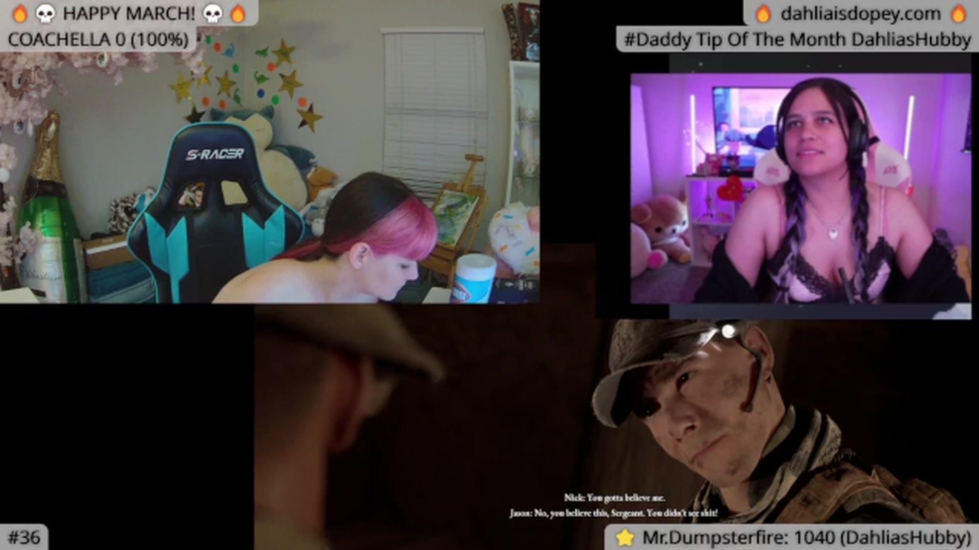 Gallery image thumbnail from DahliaIsDopey's myfreecams stream on, 05/14/2024, 06:19 image 9 of 20