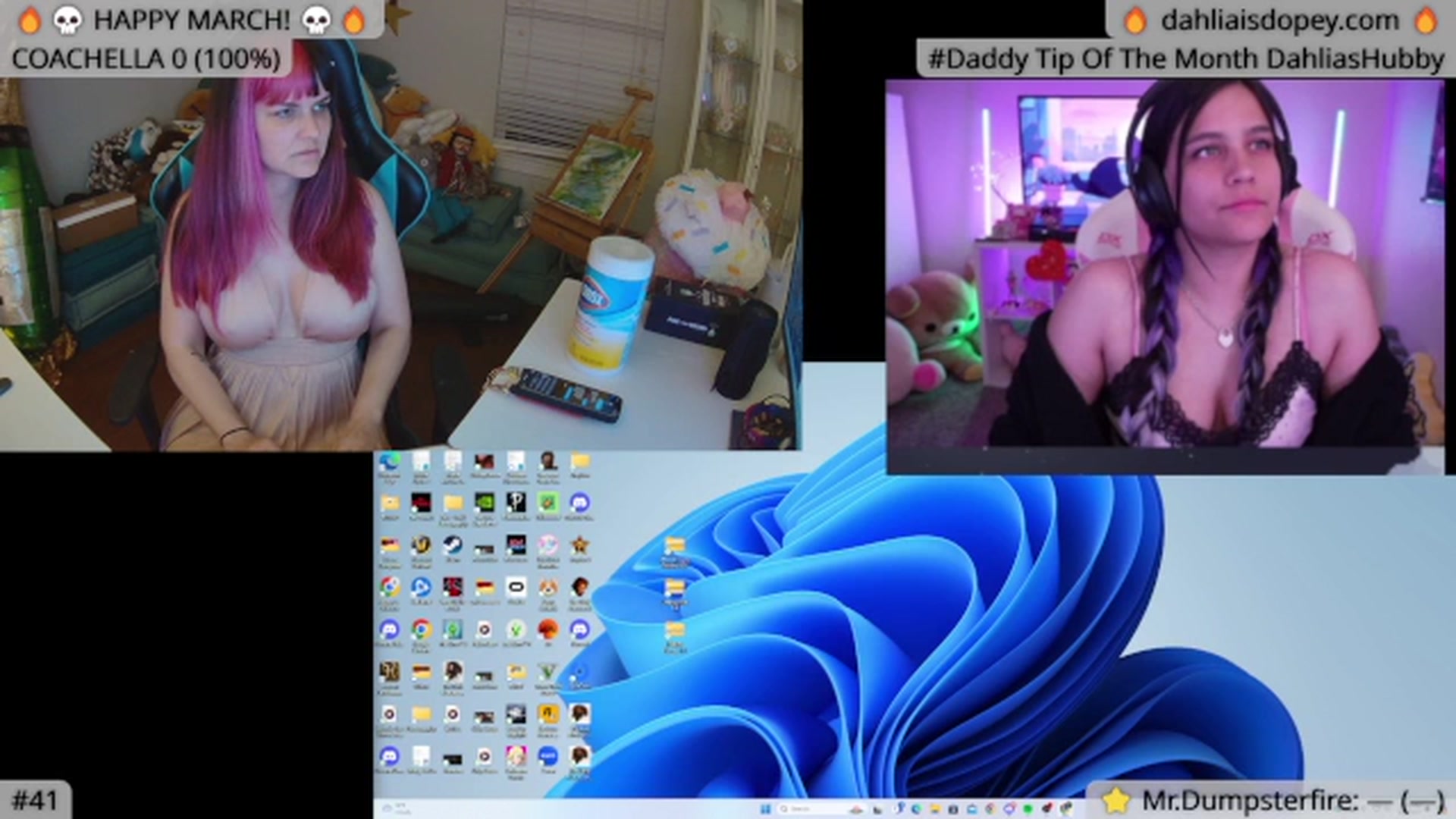 Gallery image thumbnail from DahliaIsDopey's myfreecams stream on, 05/14/2024, 06:19 image 1 of 20