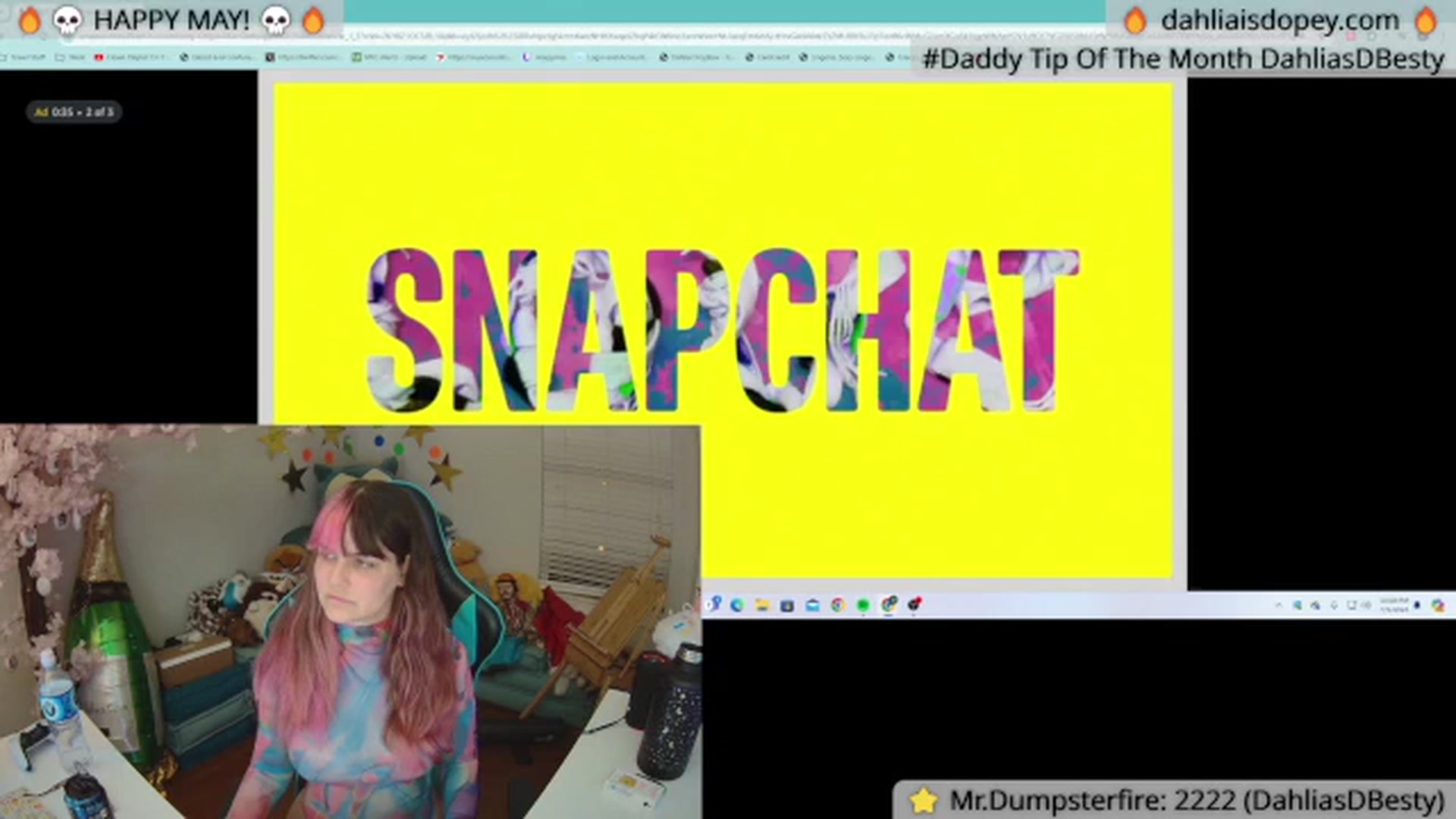 Gallery image thumbnail from DahliaIsDopey's myfreecams stream on, 07/02/2024, 04:23 image 6 of 20