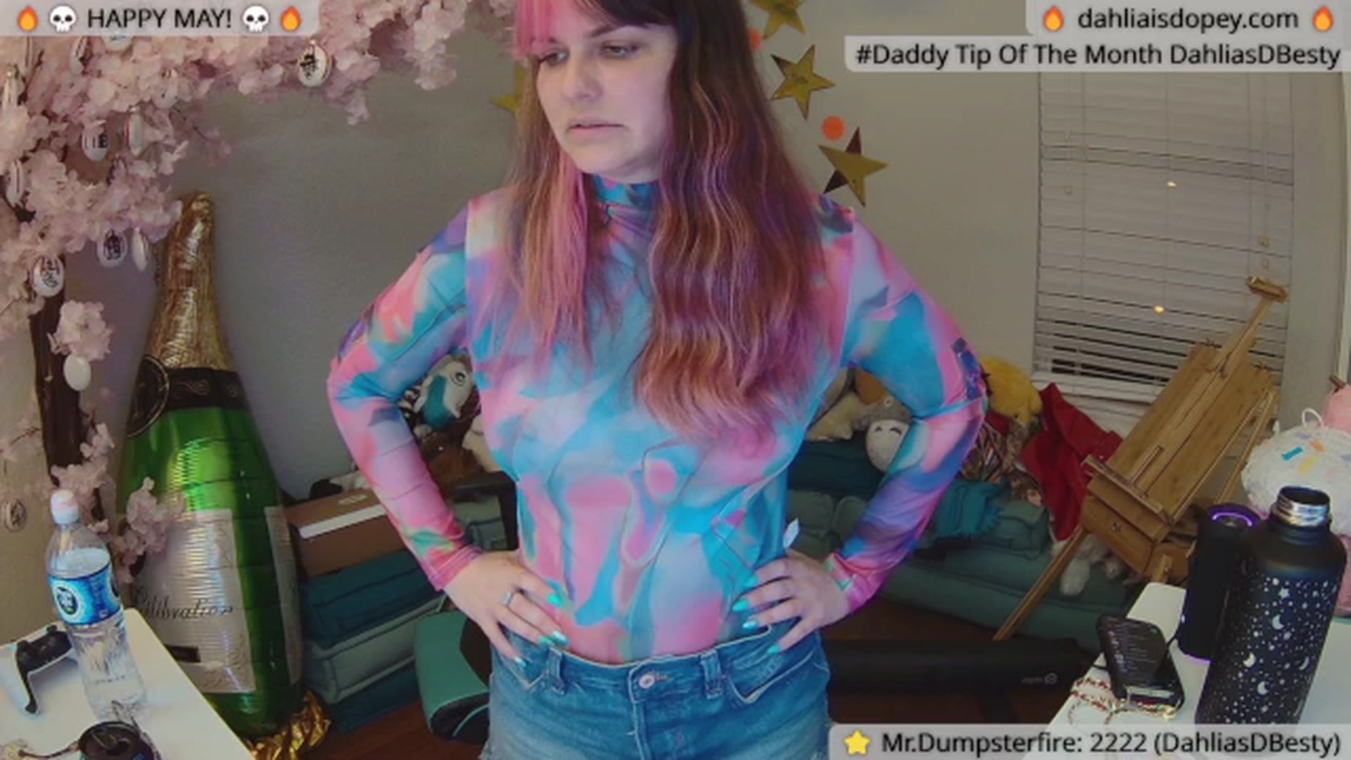 Gallery image thumbnail from DahliaIsDopey's myfreecams stream on, 07/02/2024, 04:23 image 5 of 20