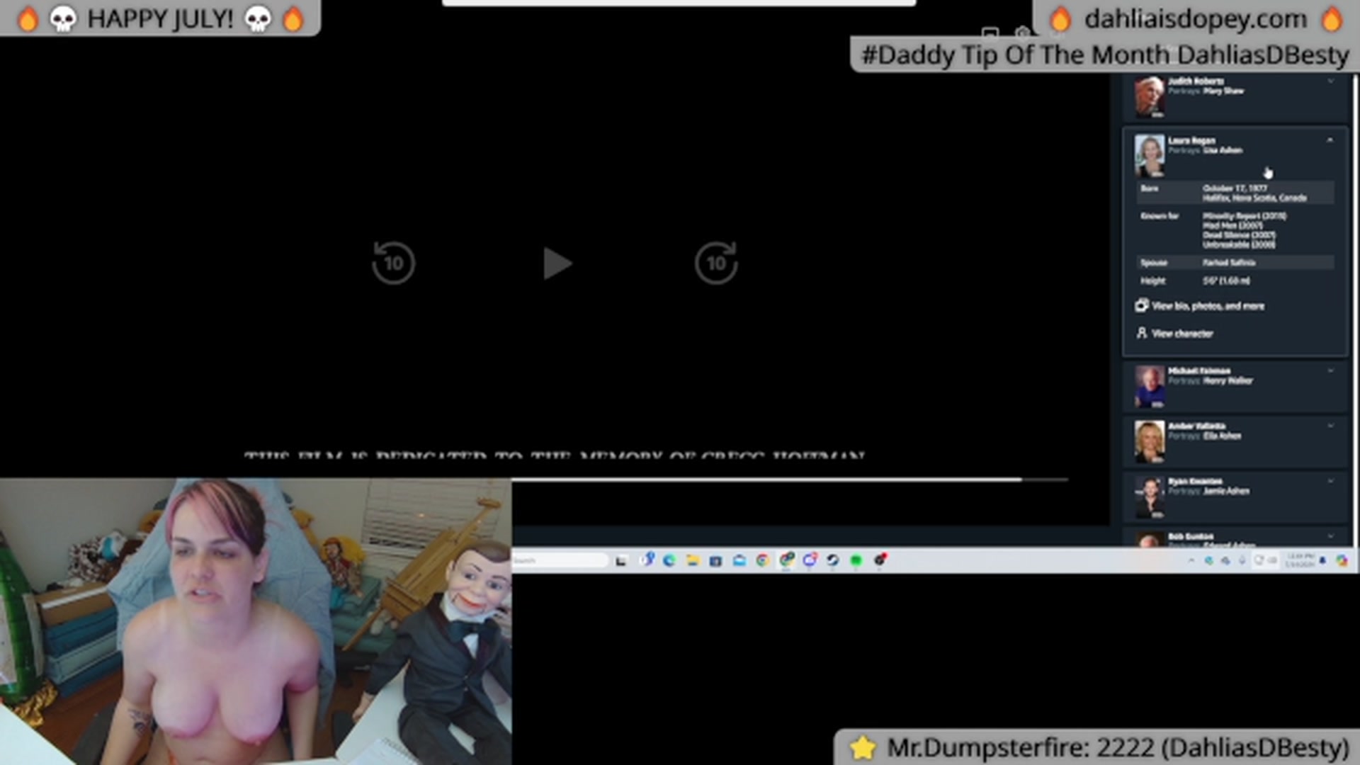 Gallery image thumbnail from DahliaIsDopey's myfreecams stream on, 07/15/2024, 04:48 image 16 of 20