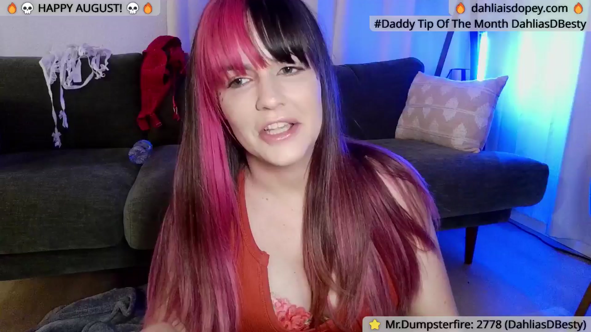 Gallery image thumbnail from DahliaIsDopey's myfreecams stream on, 08/31/2024, 03:40 image 9 of 20